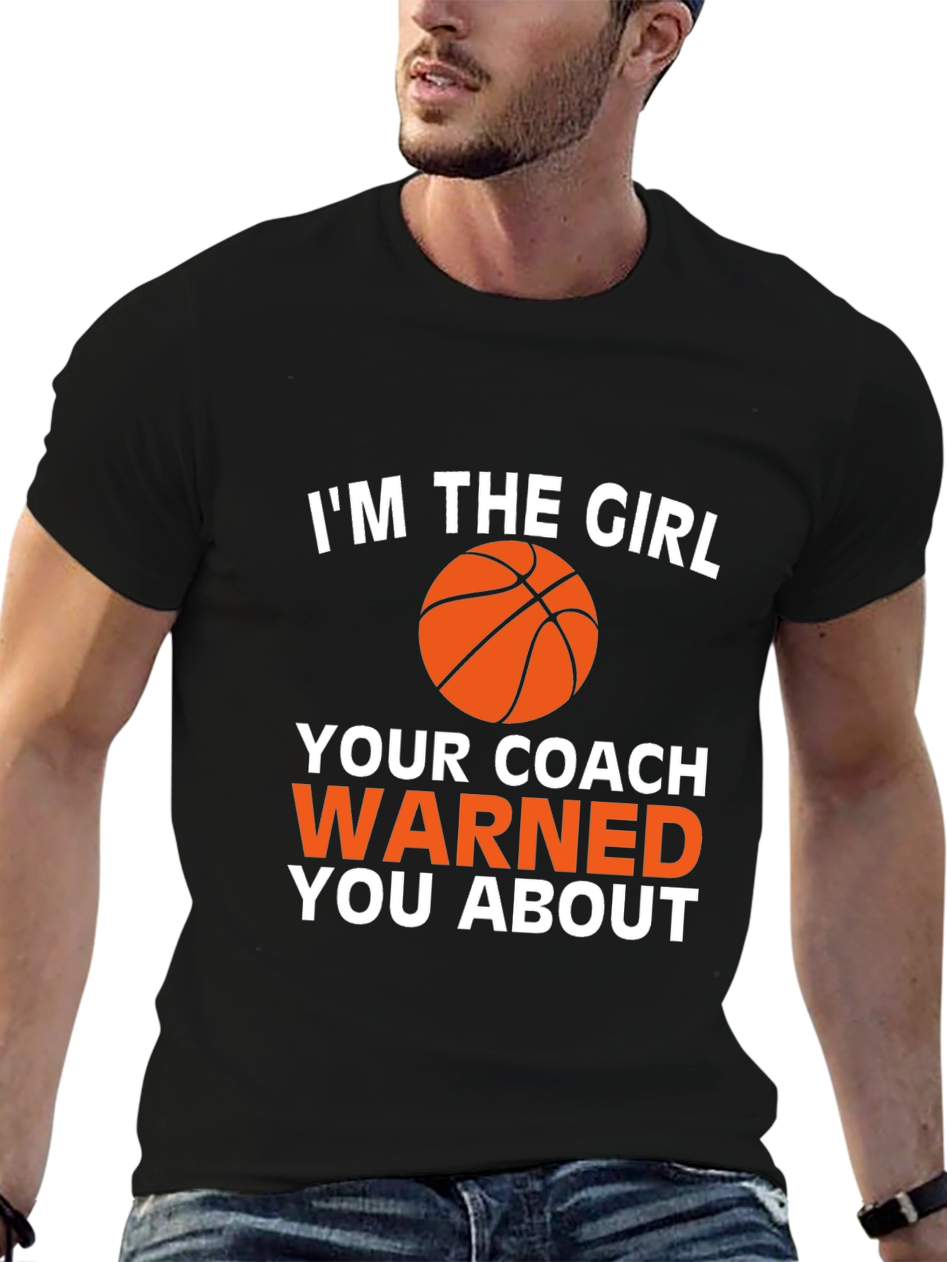 Black Basketball Girl T-Shirt - Warned You About! view 6