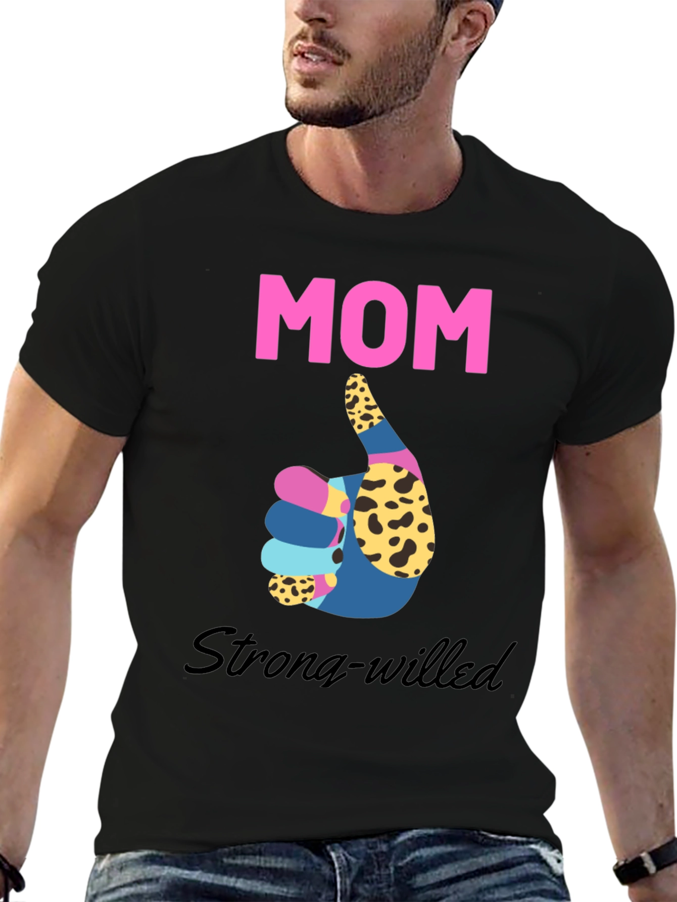 Strong-Willed Mom Graphic T-Shirt - 6