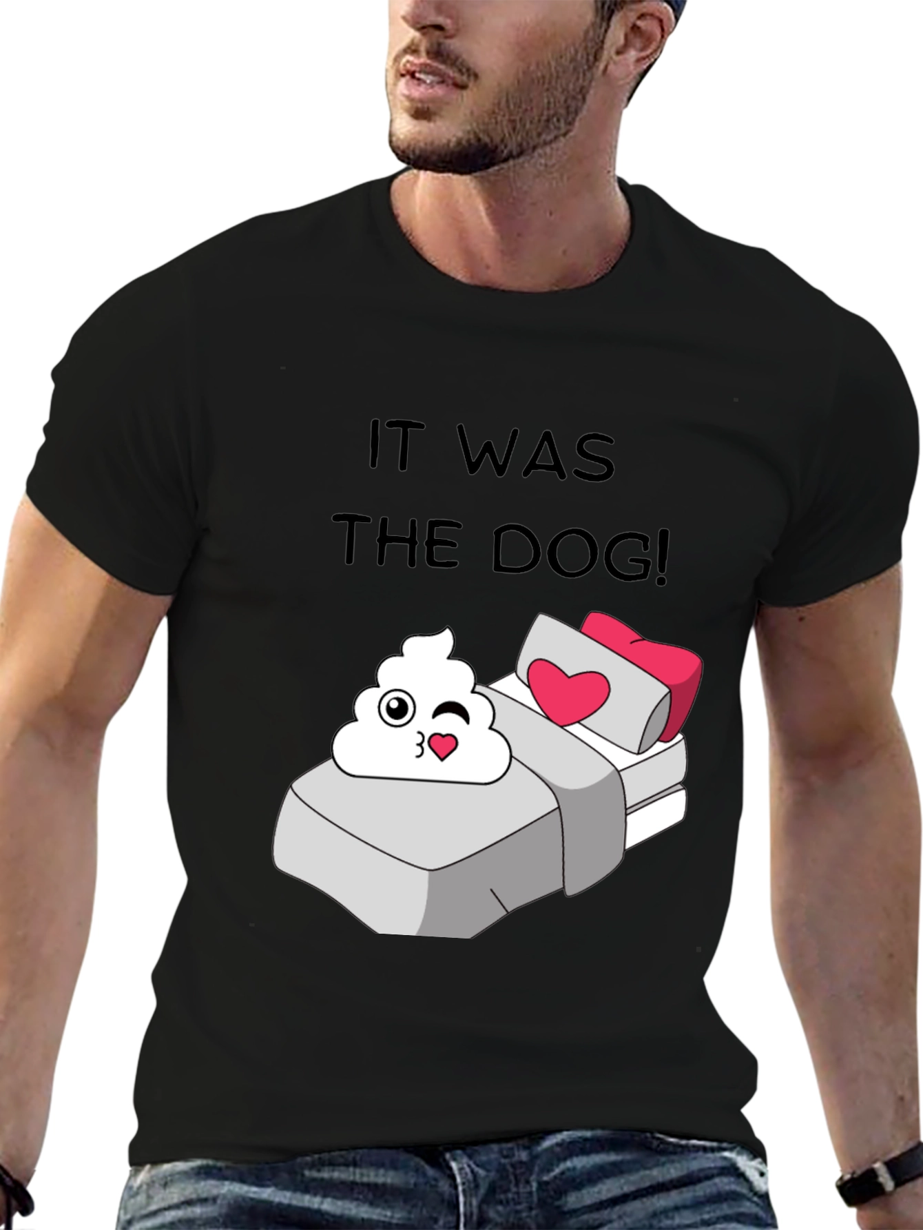 Black It Was The Dog T-Shirt view 6