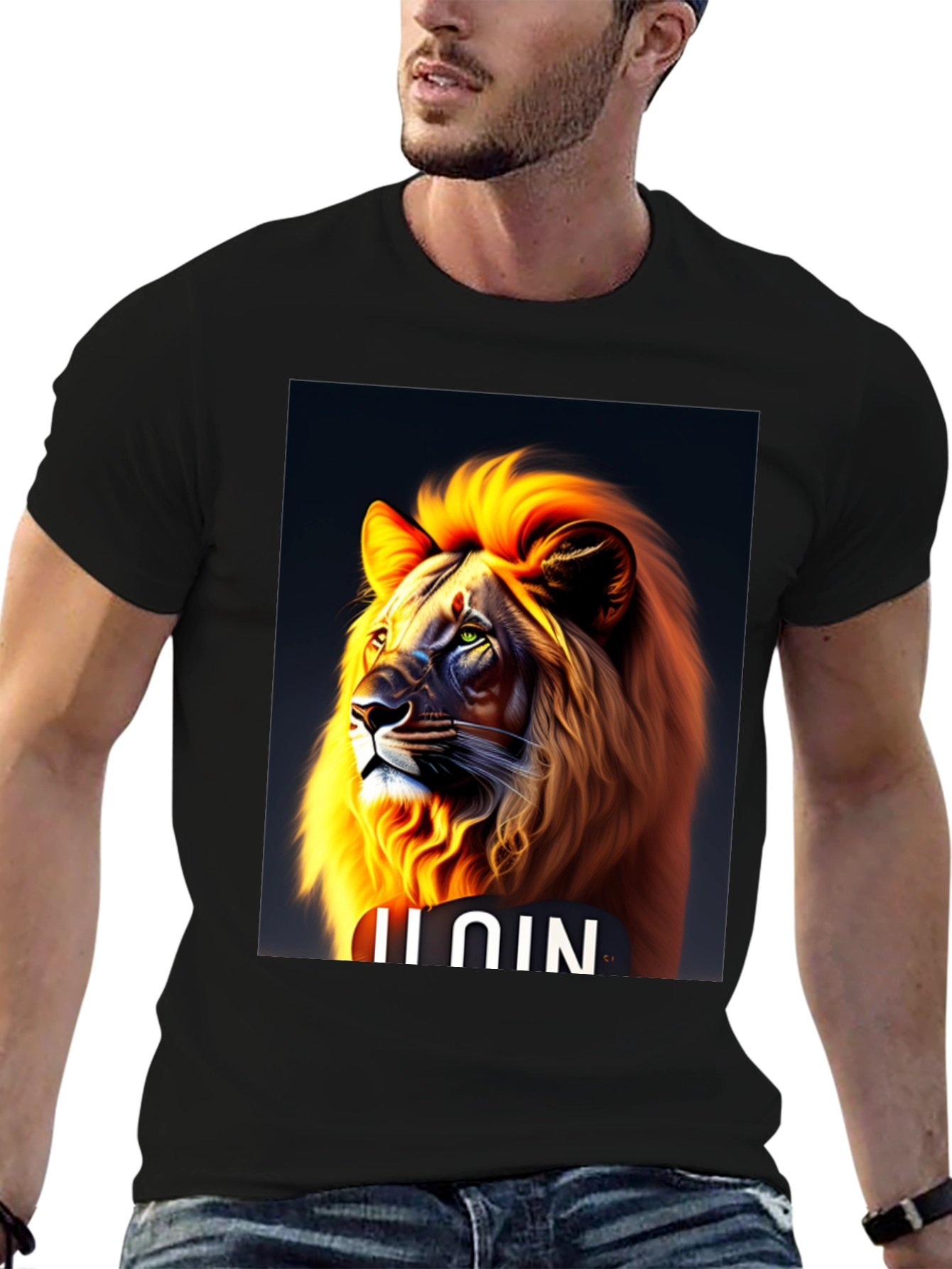 Black Lion Graphic Tee - Fierce Style view 6