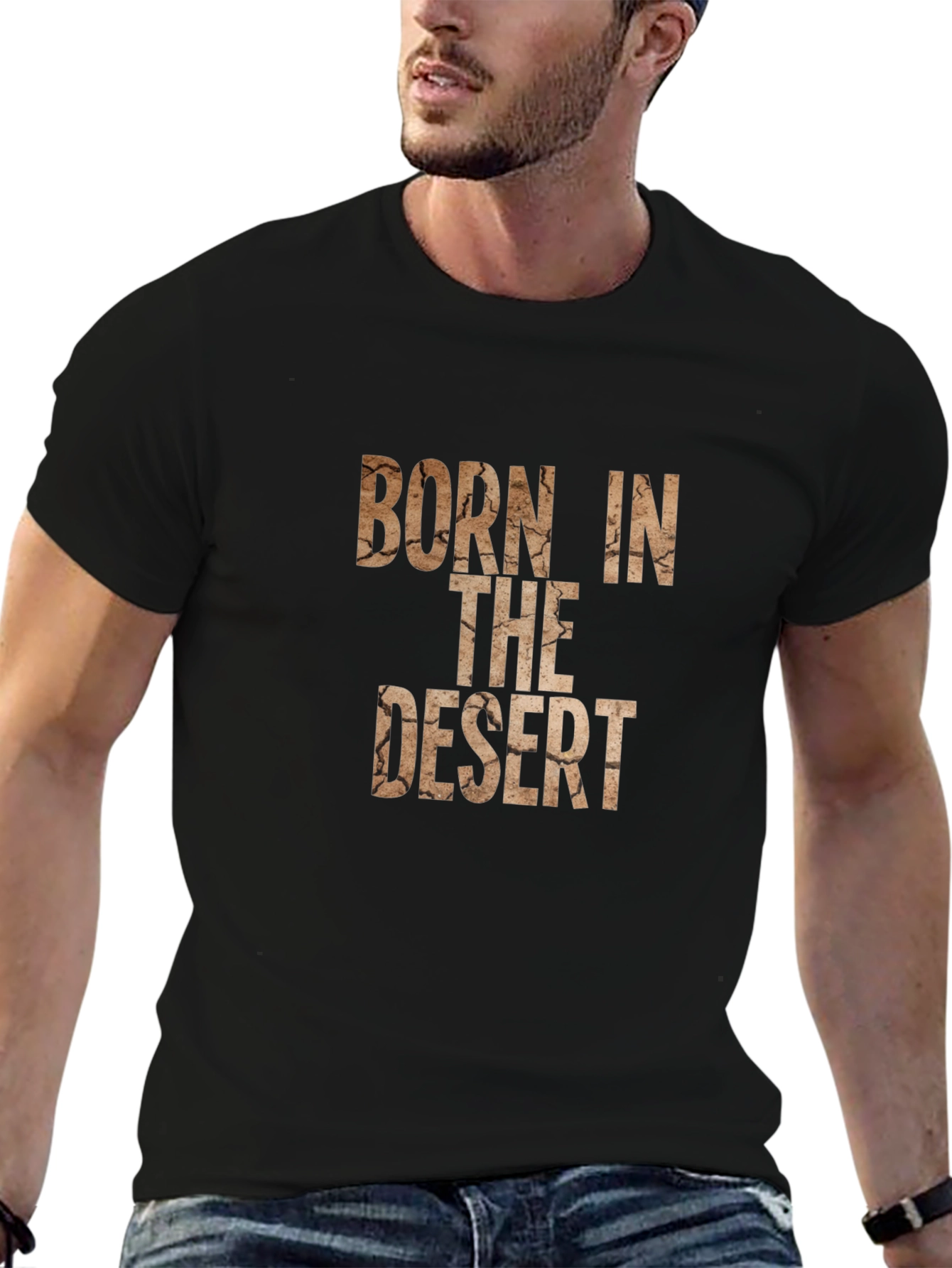 Black Born In The Desert Graphic Tee view 6
