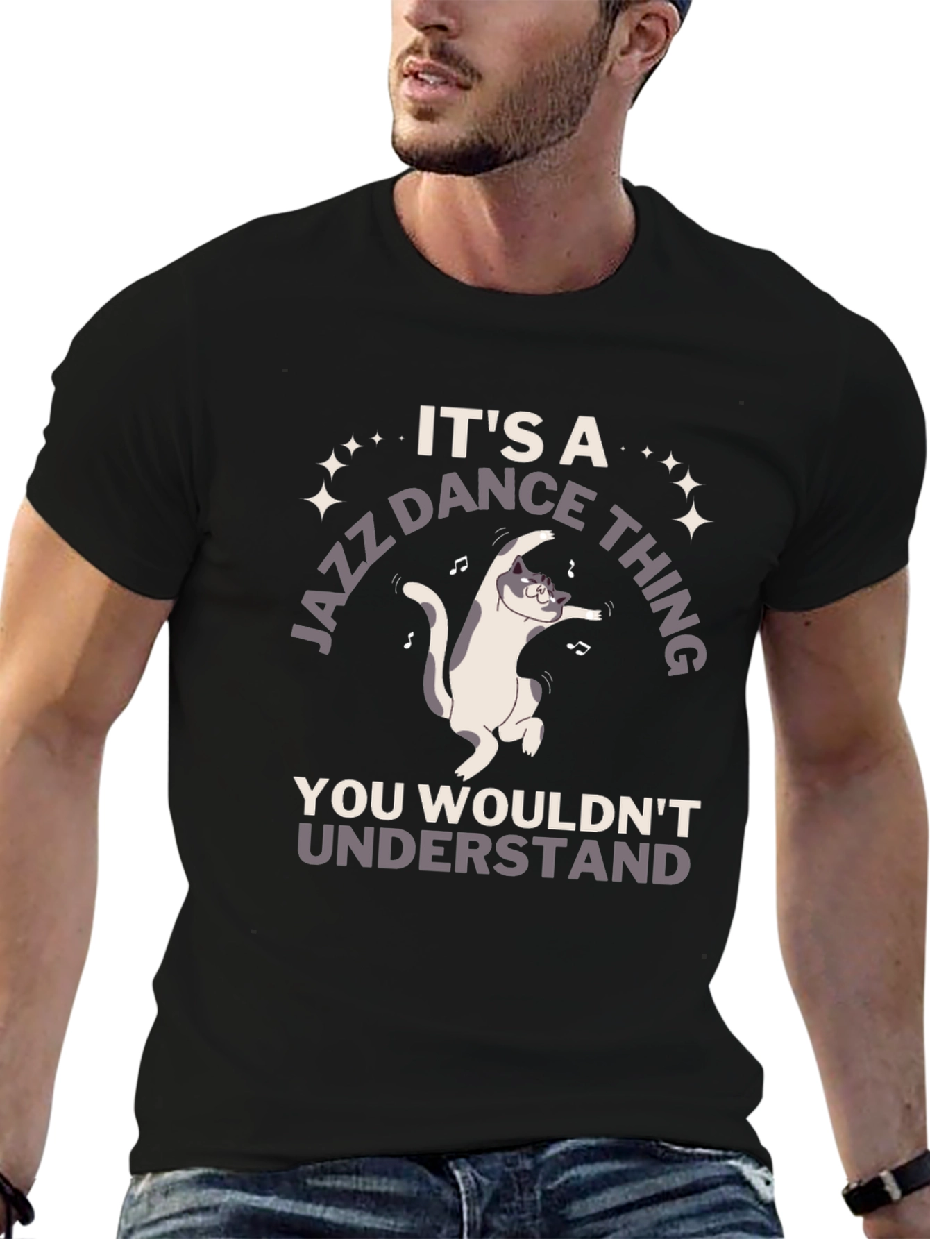 Black Jazz Dance Cat T-Shirt - You Wouldn't Understand! view 6