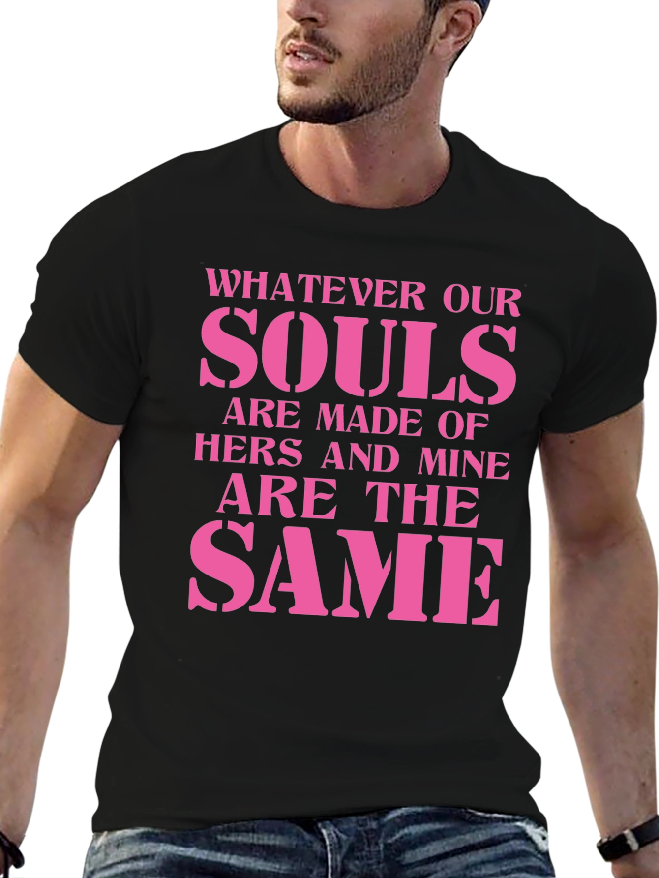 Black Souls Made of Hers and Mine T-Shirt view 6
