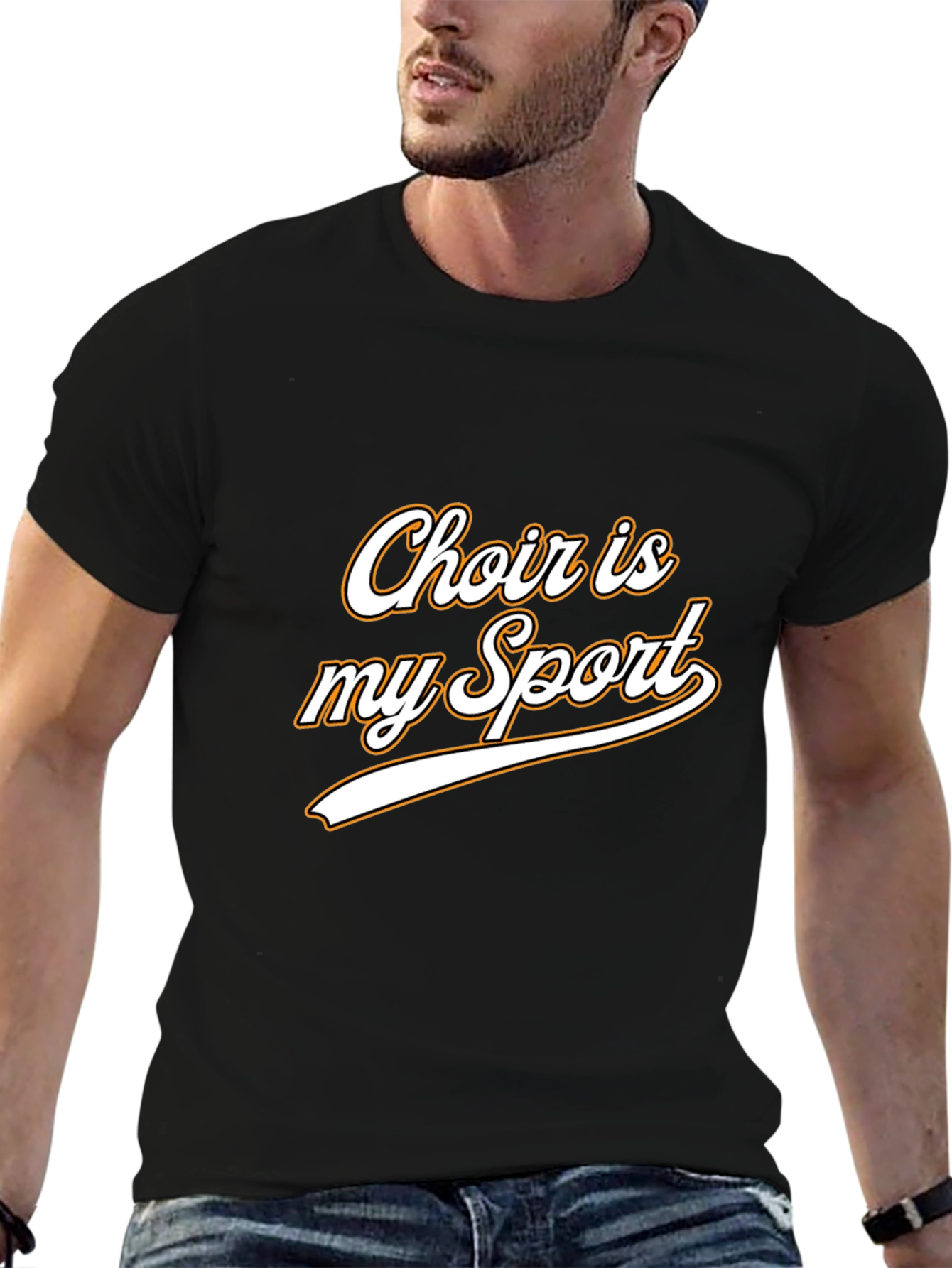 Black Choir is My Sport Graphic Tee - Black view 6