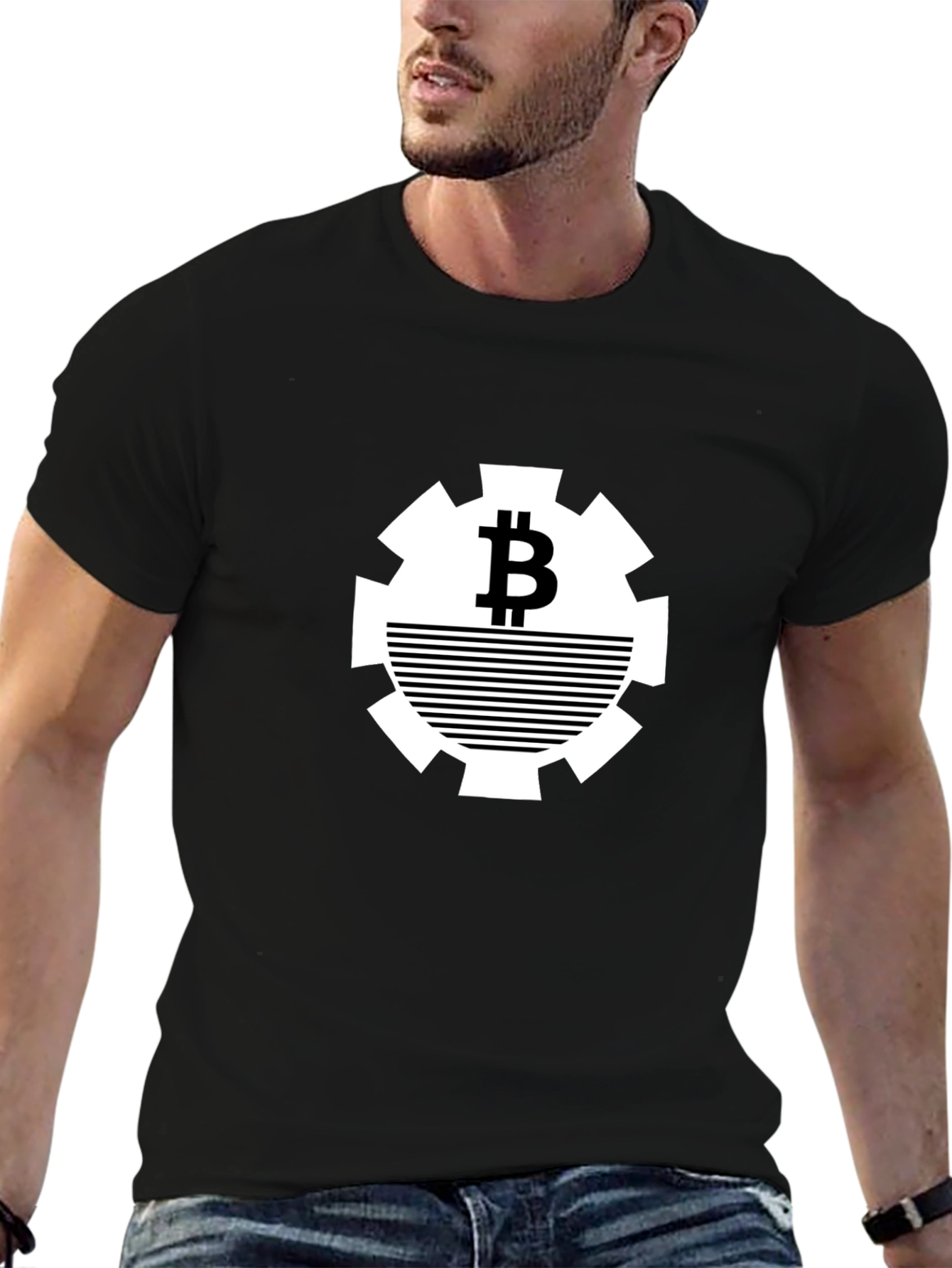 Black Bitcoin Gear T-Shirt - Crypto Tee view 6