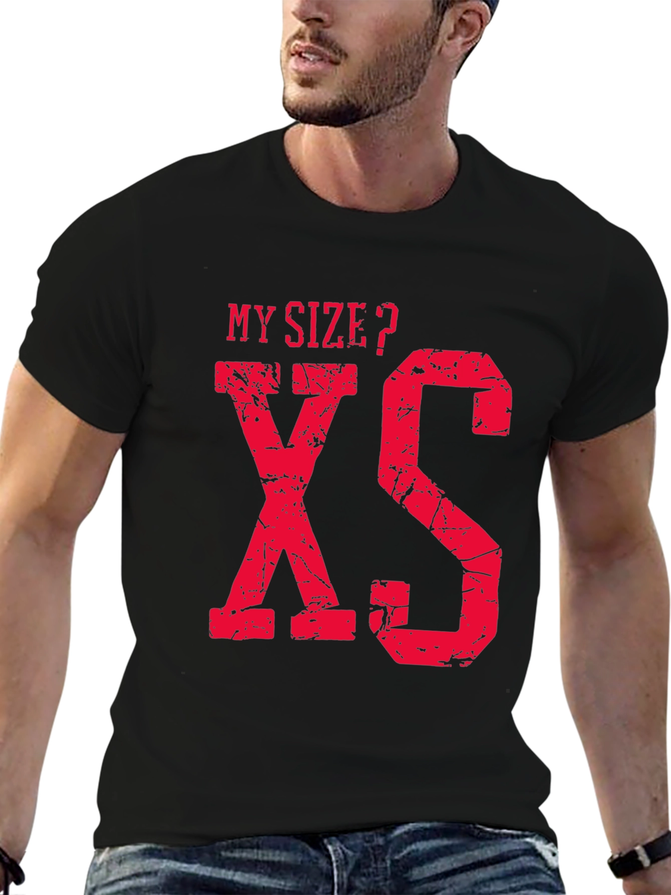 Black My Size? XS Funny Graphic T-Shirt view 6