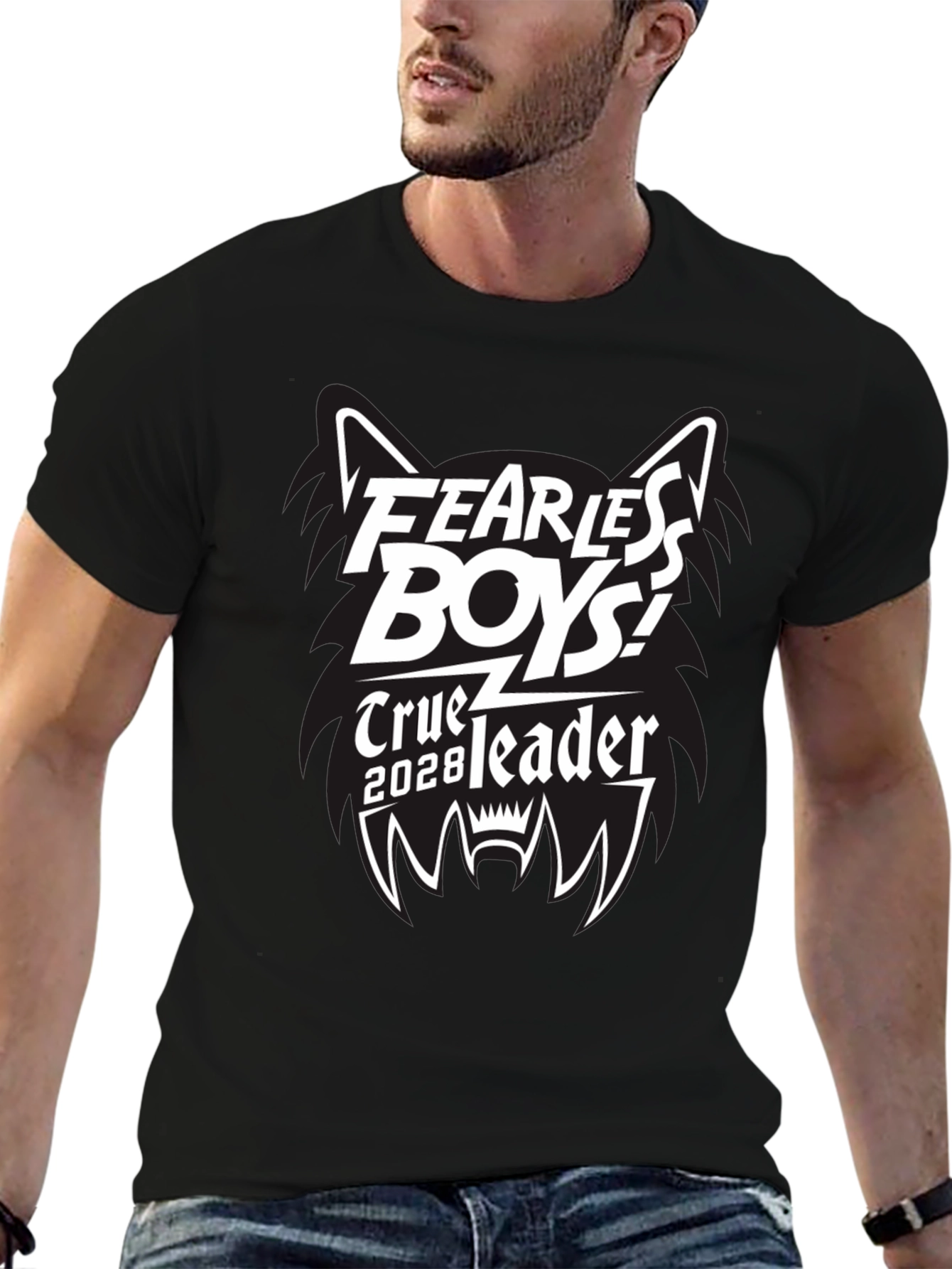 Black Fearless Boys Graphic Tee - True Leader 2028 view 6