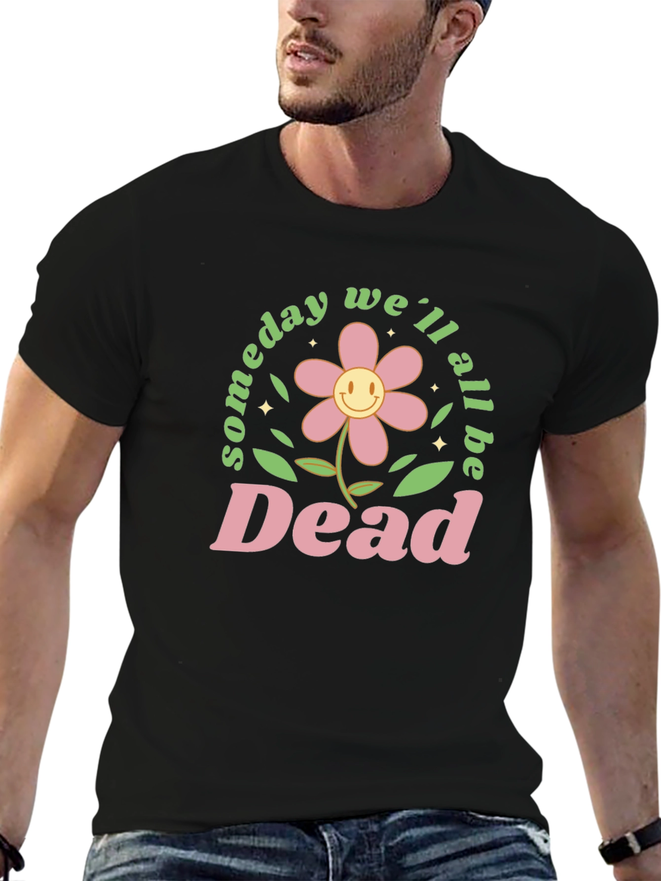 Black Someday We'll All Be Dead Graphic Tee - Black view 6