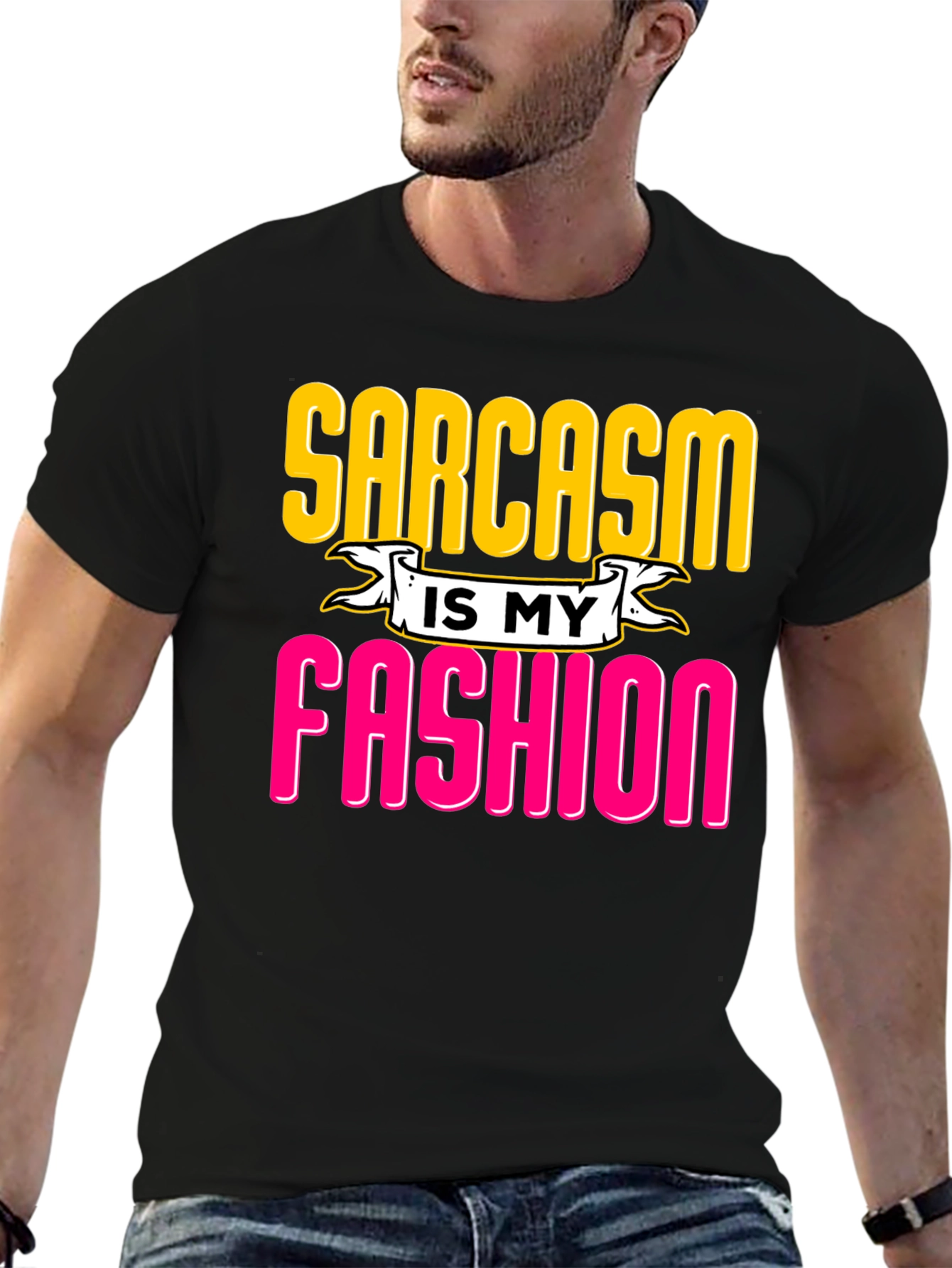 Black Sarcasm is My Fashion Graphic Tee view 6