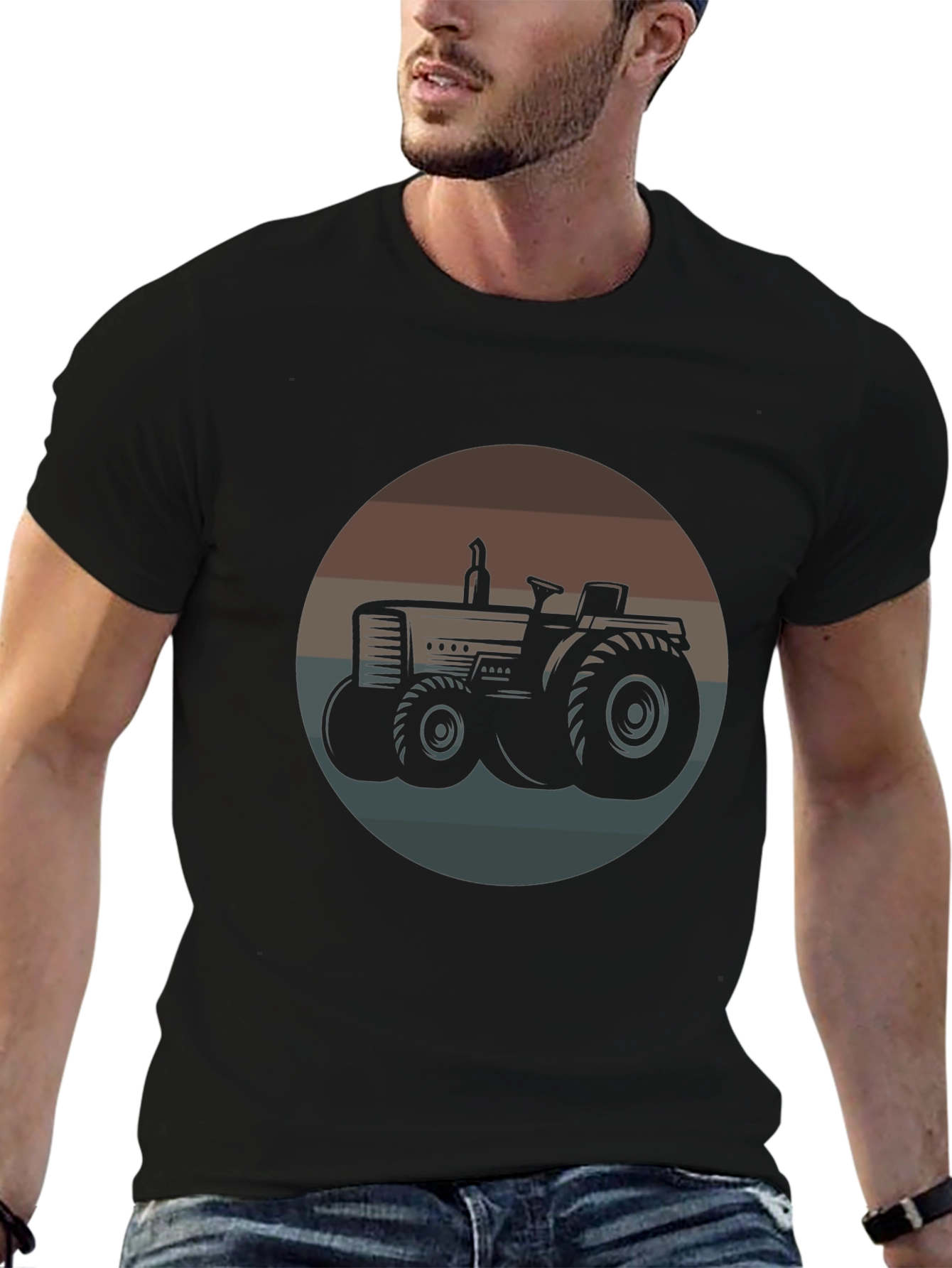 Retro Tractor Graphic Tee - Vintage Farm Style - 6