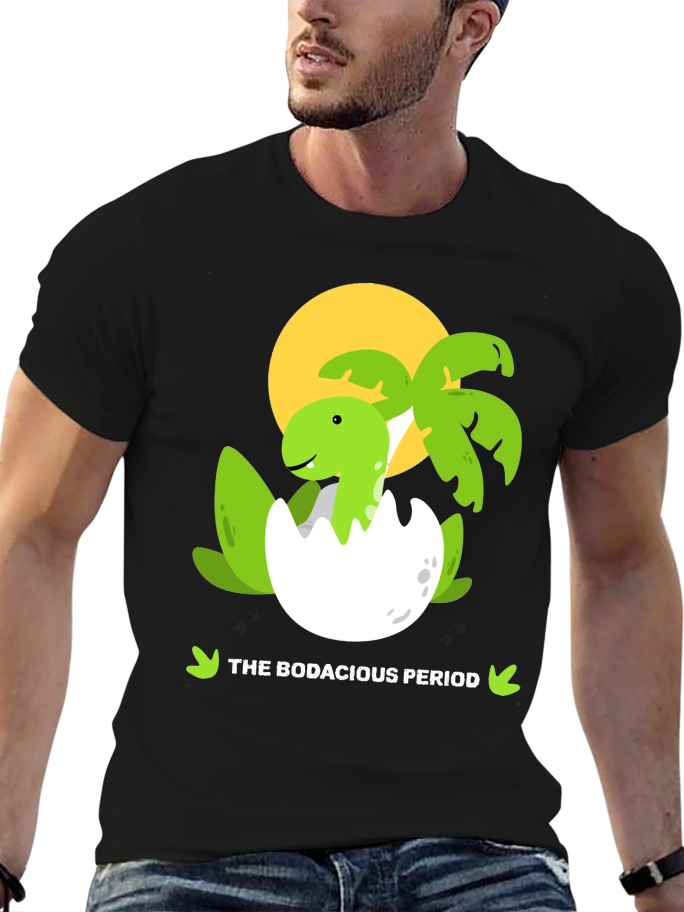 Black Bodacious Period Dinosaur Tee view 6