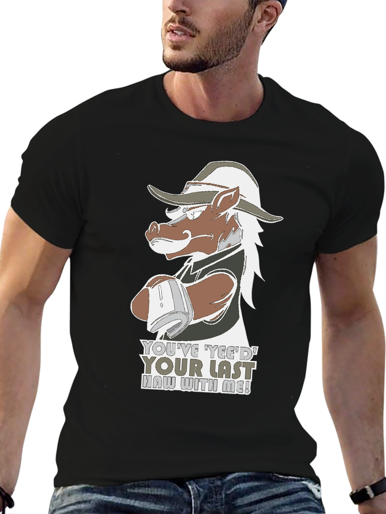 Black Yee'd Your Last Haw T-Shirt view 6