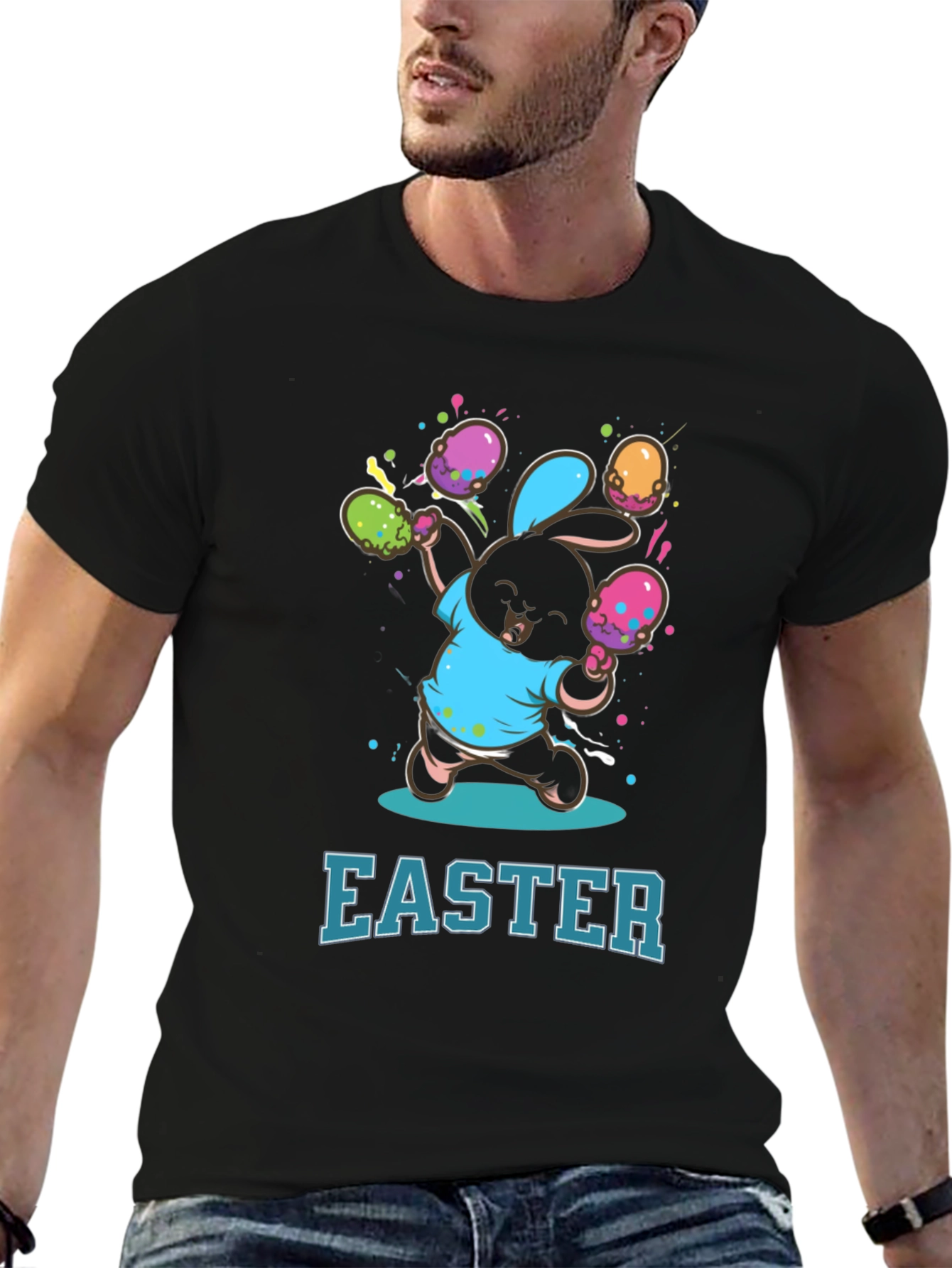 Camiseta "Easter Bunny" Hombre - Diseño festivo y divertido