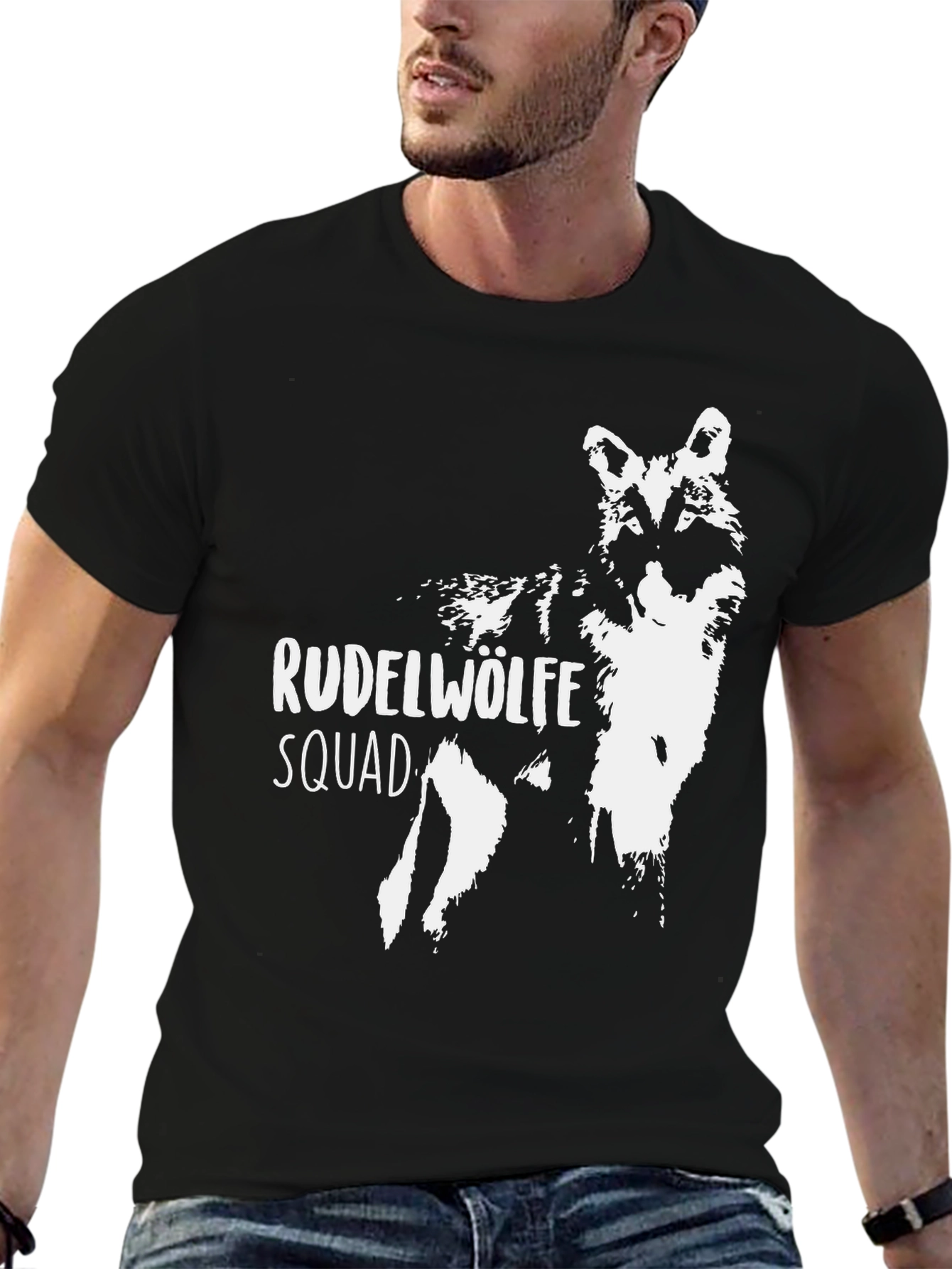 Black Rudelwölfe Squad Black T-Shirt view 6