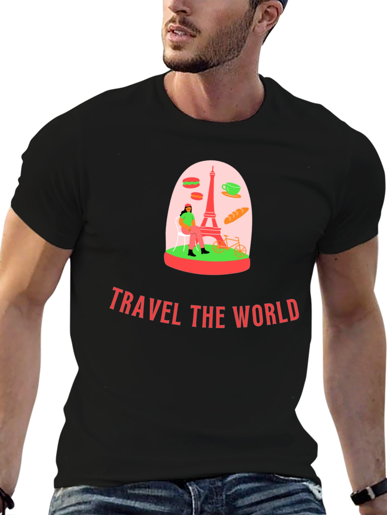 Travel the World Graphic T-Shirt - 6