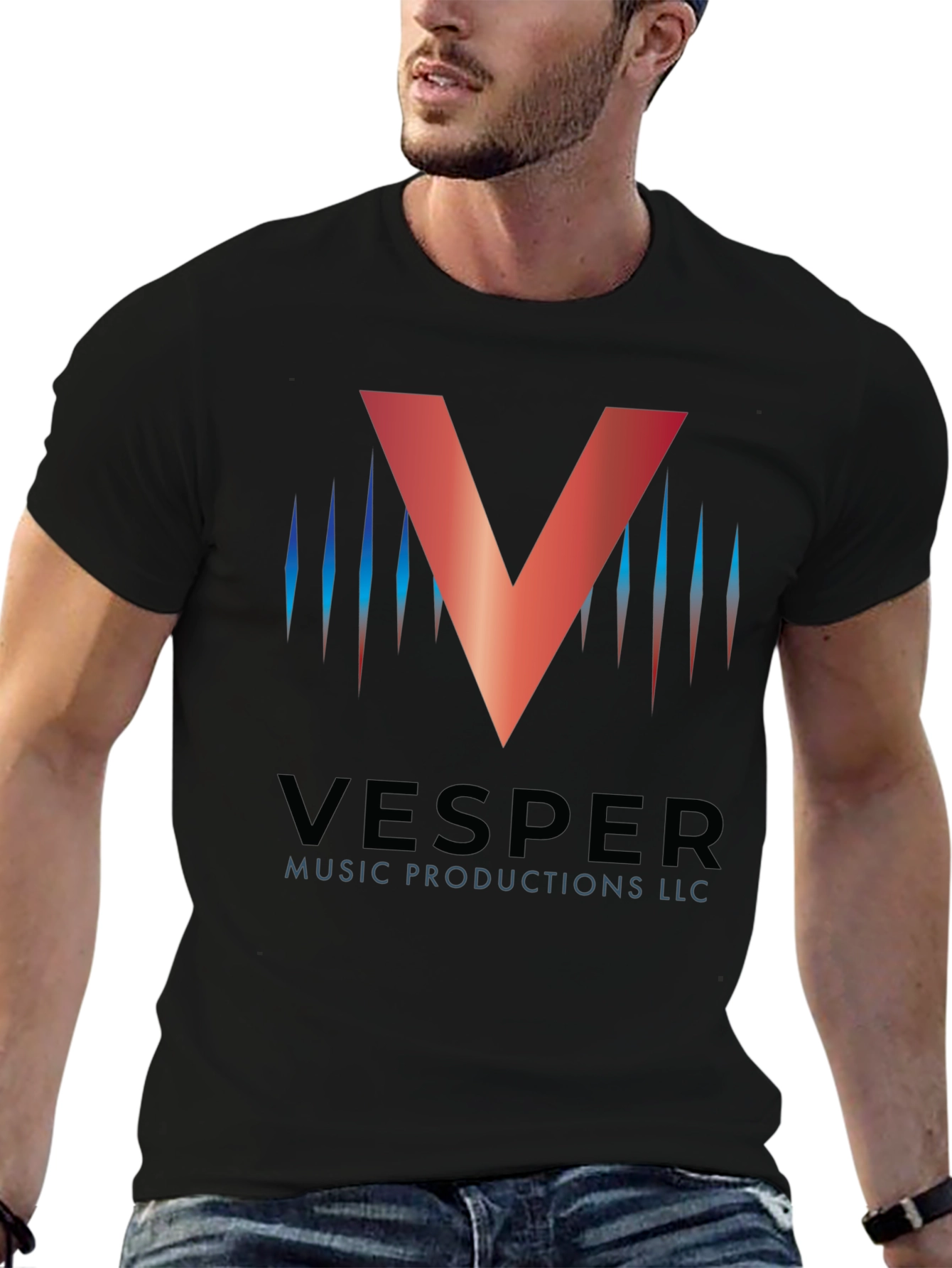 Black Vesper Music Productions LLC T-Shirt view 6