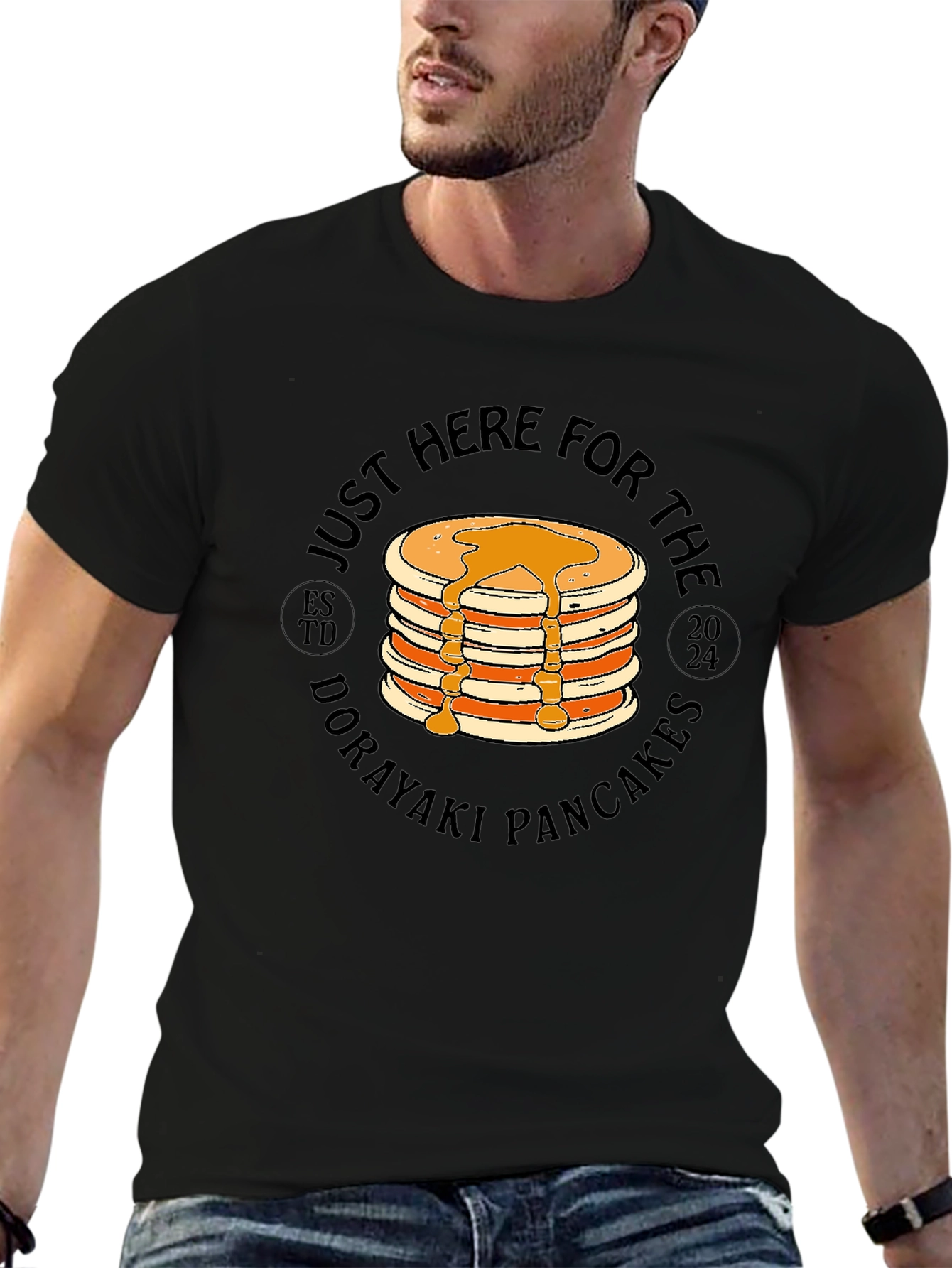 Just Here For The Dorayaki Pancakes T-Shirt - 6