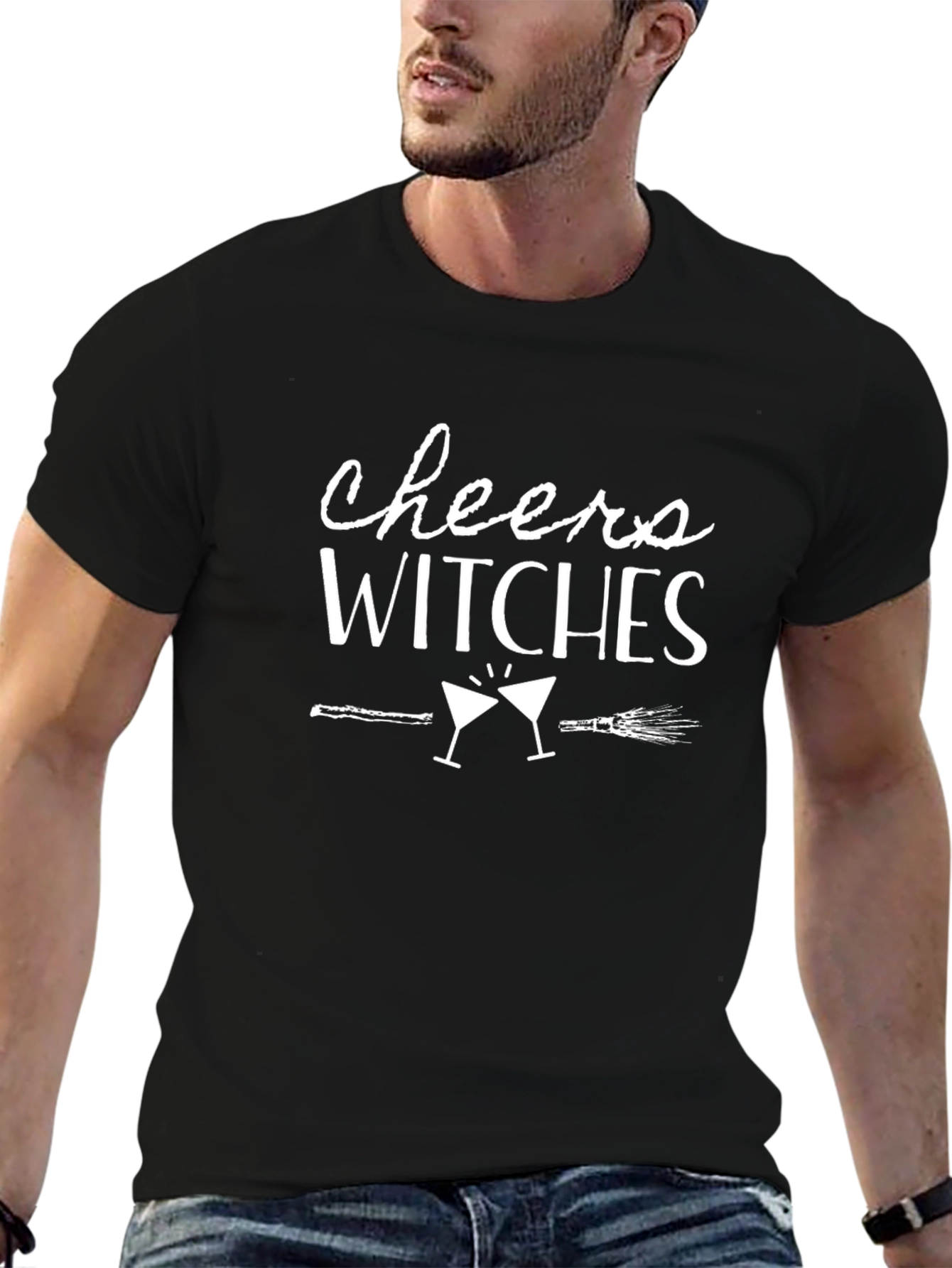 Cheers Witches Graphic Tee - Halloween Party Shirt - 6