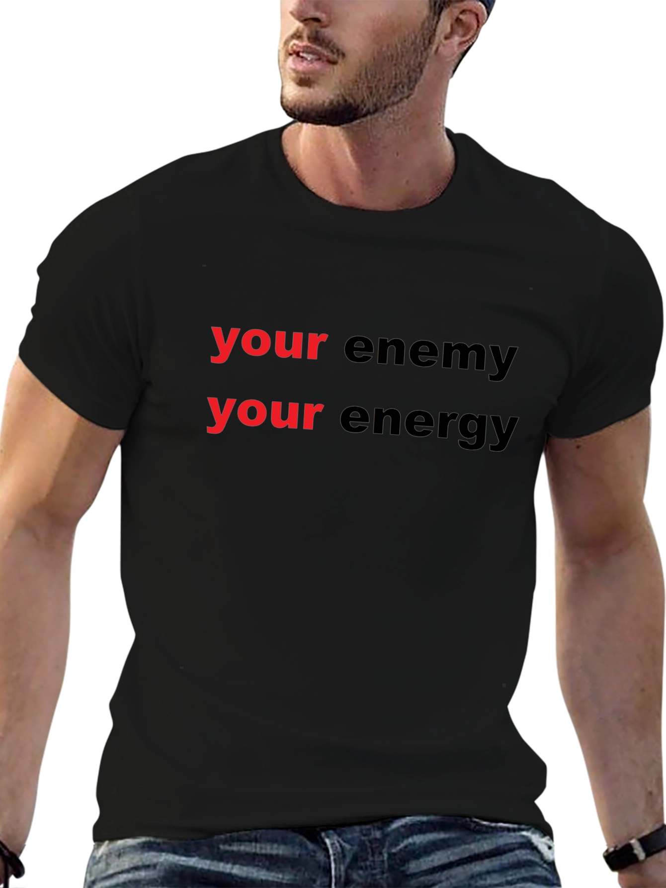 Black Your Energy T-Shirt - Motivational Graphic Tee view 6