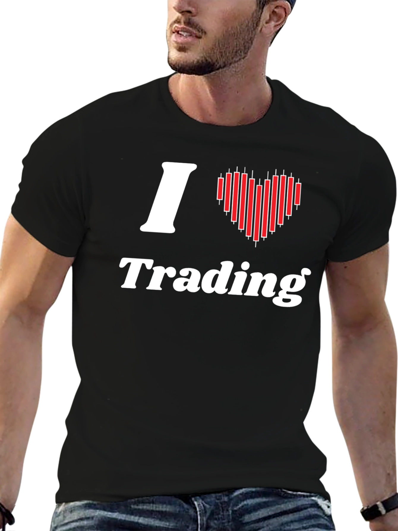 Black I Love Trading Black T-Shirt view 6