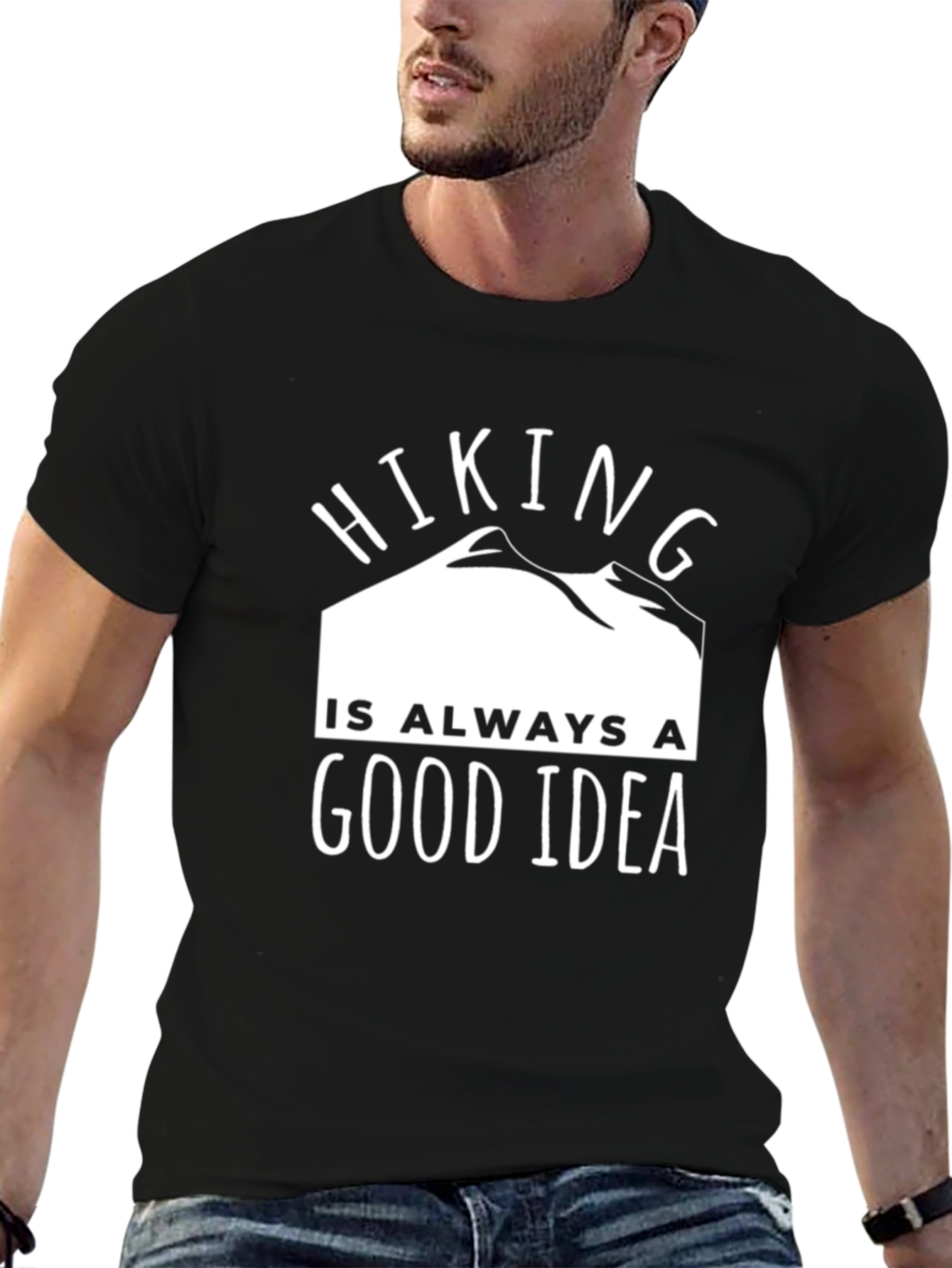 Black Hiking Is Always a Good Idea Black Tee view 6