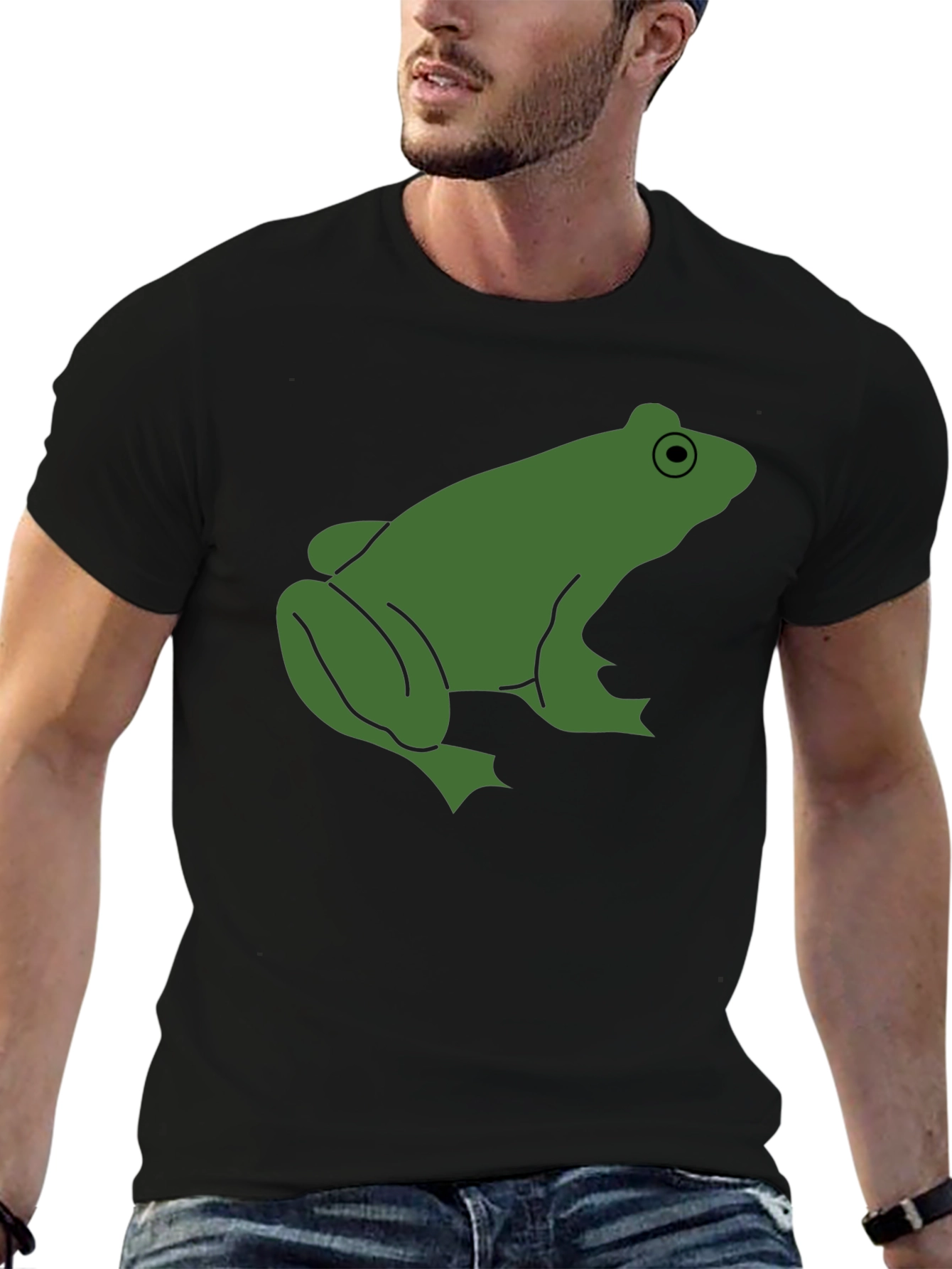 Black Frog Graphic Tee - Men's Black T-Shirt view 6