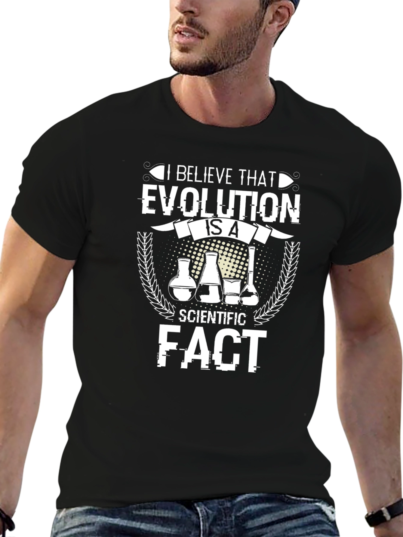 Black Evolution is a Fact T-Shirt - Science Tee view 6