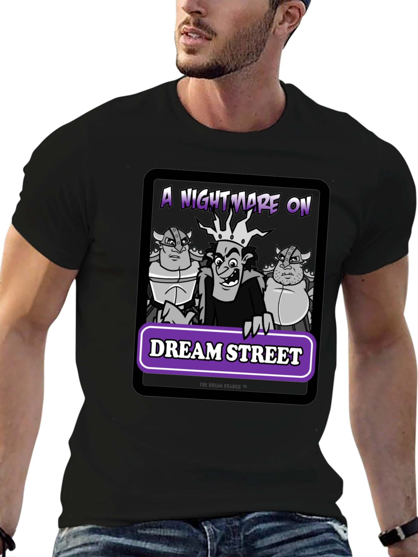 Black Nightmare on Dream Street Graphic Tee view 6