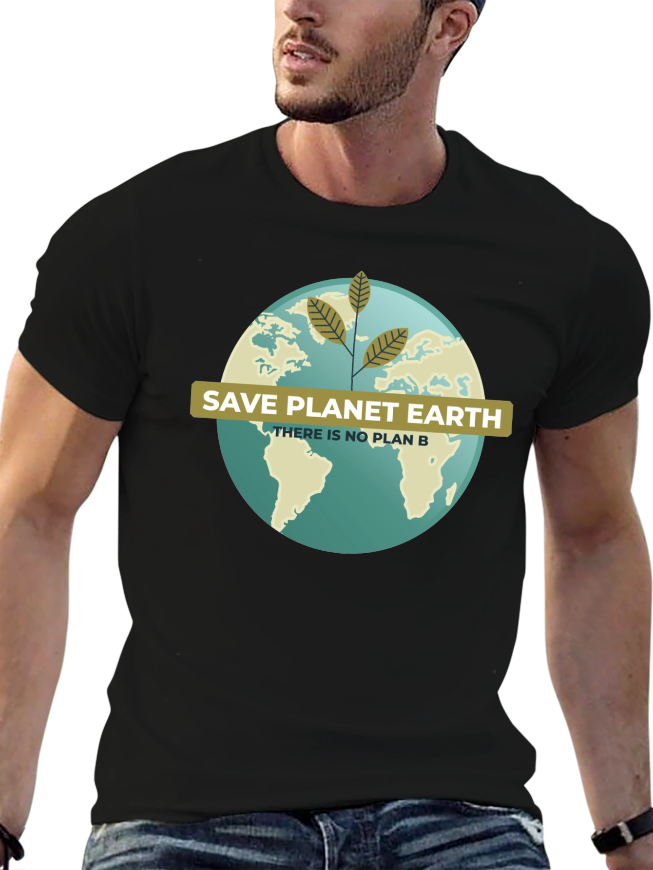 Black Save Planet Earth Tee - There Is No Plan B view 6