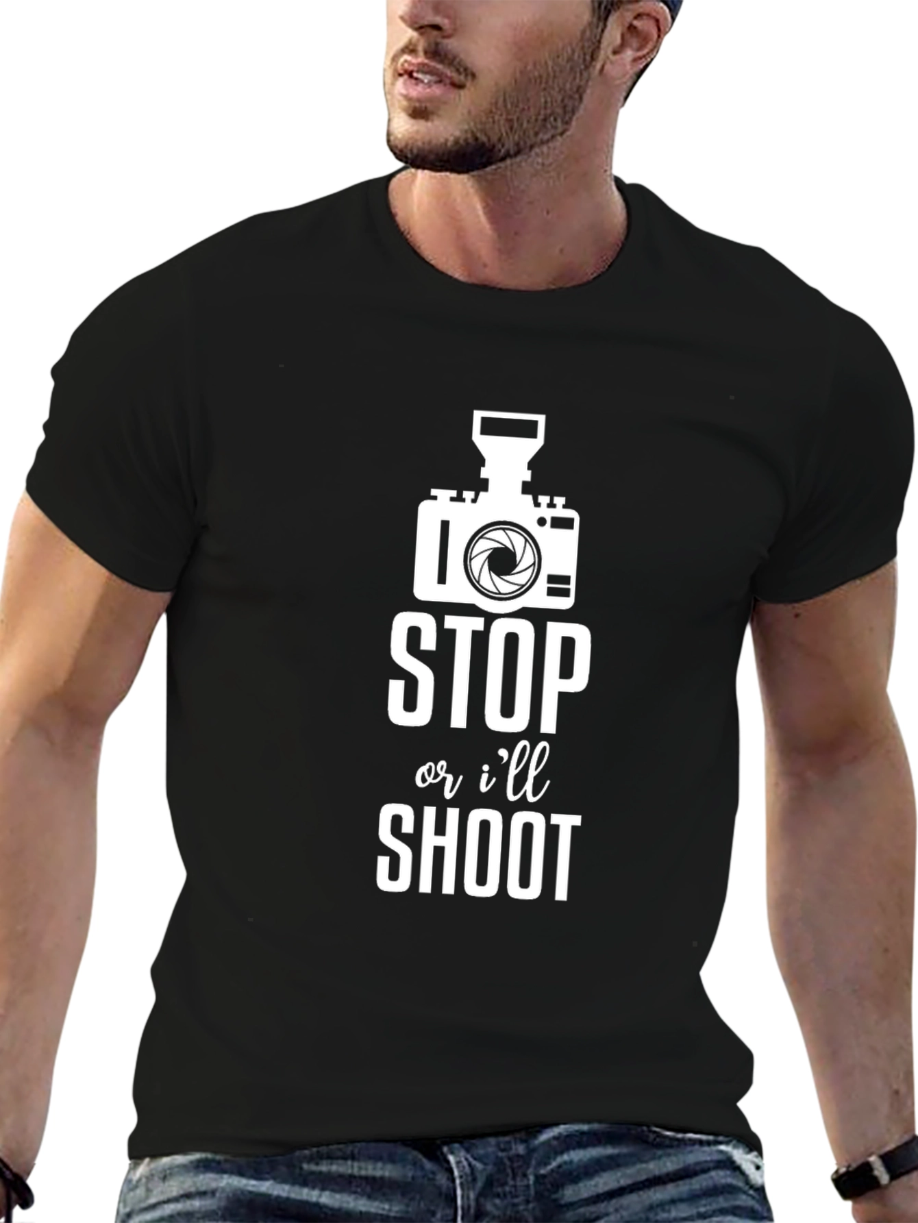 Funny Photographer T-Shirt - Stop or I'll Shoot - 6
