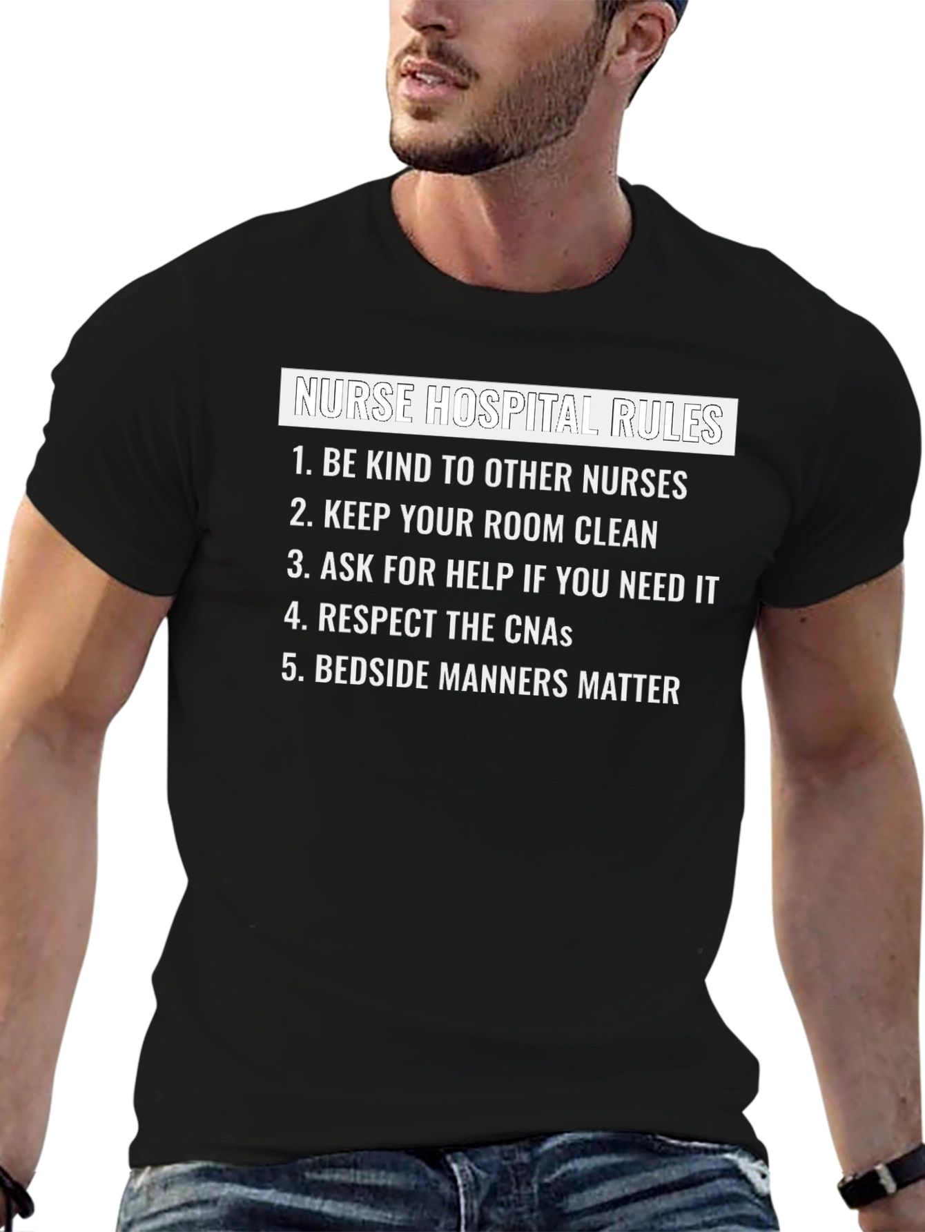 Nurse Hospital Rules Graphic Tee - 6