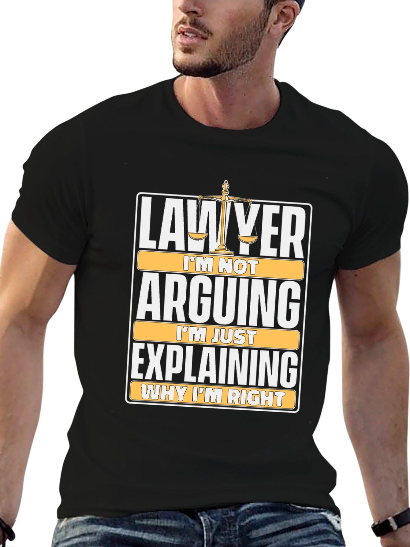 Black Lawyer Arguing Funny T-Shirt view 6