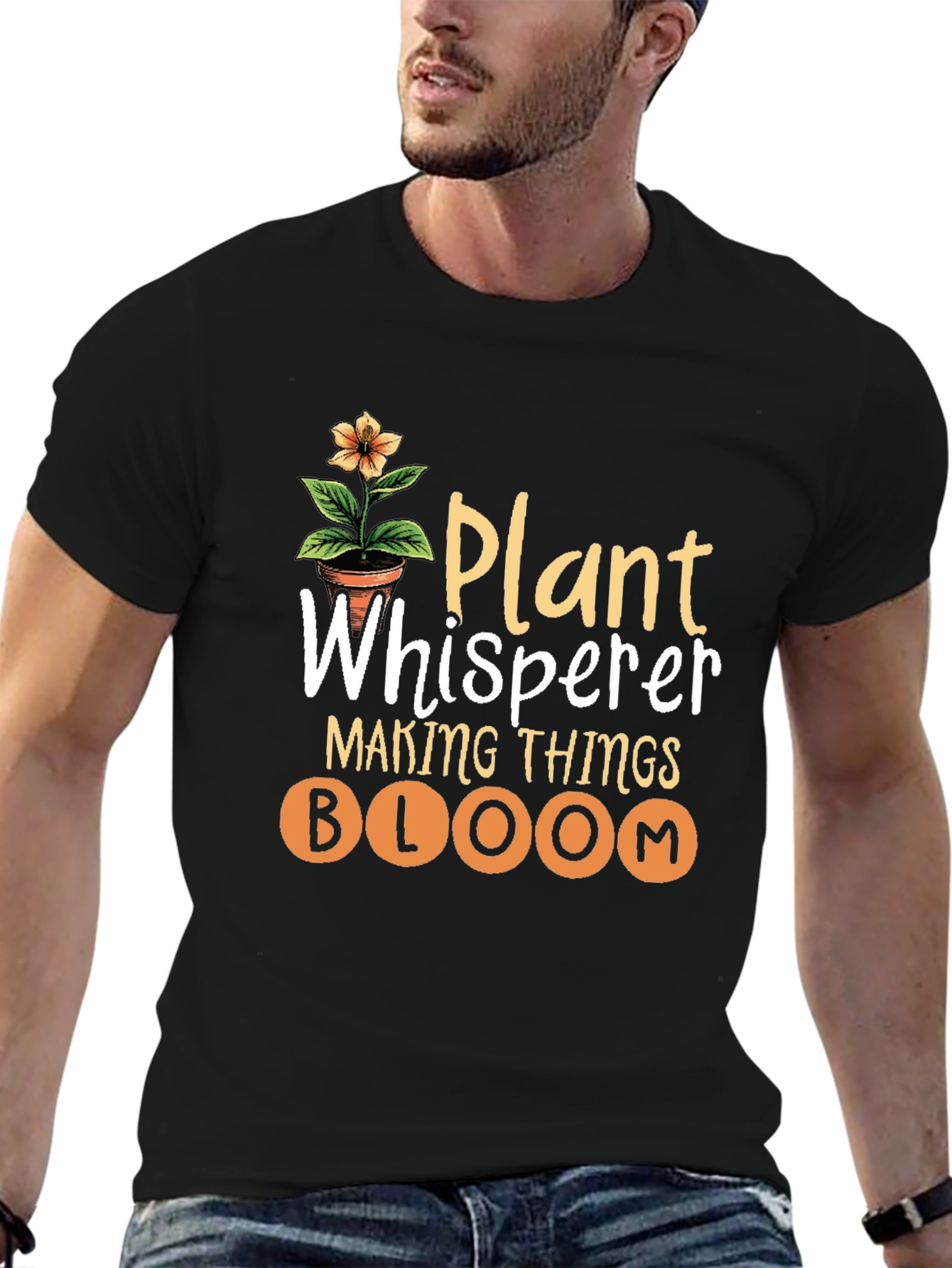 Black Plant Whisperer Graphic Tee view 6
