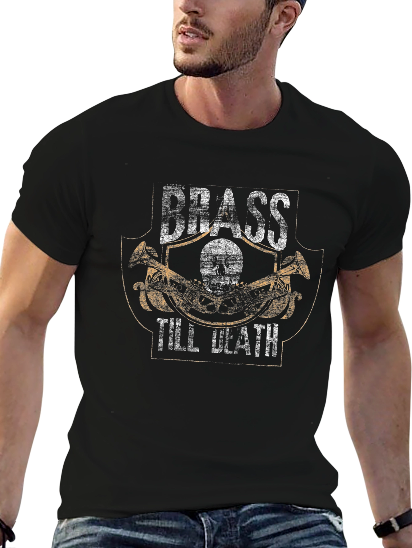 Black Brass Till Death Graphic Tee view 6