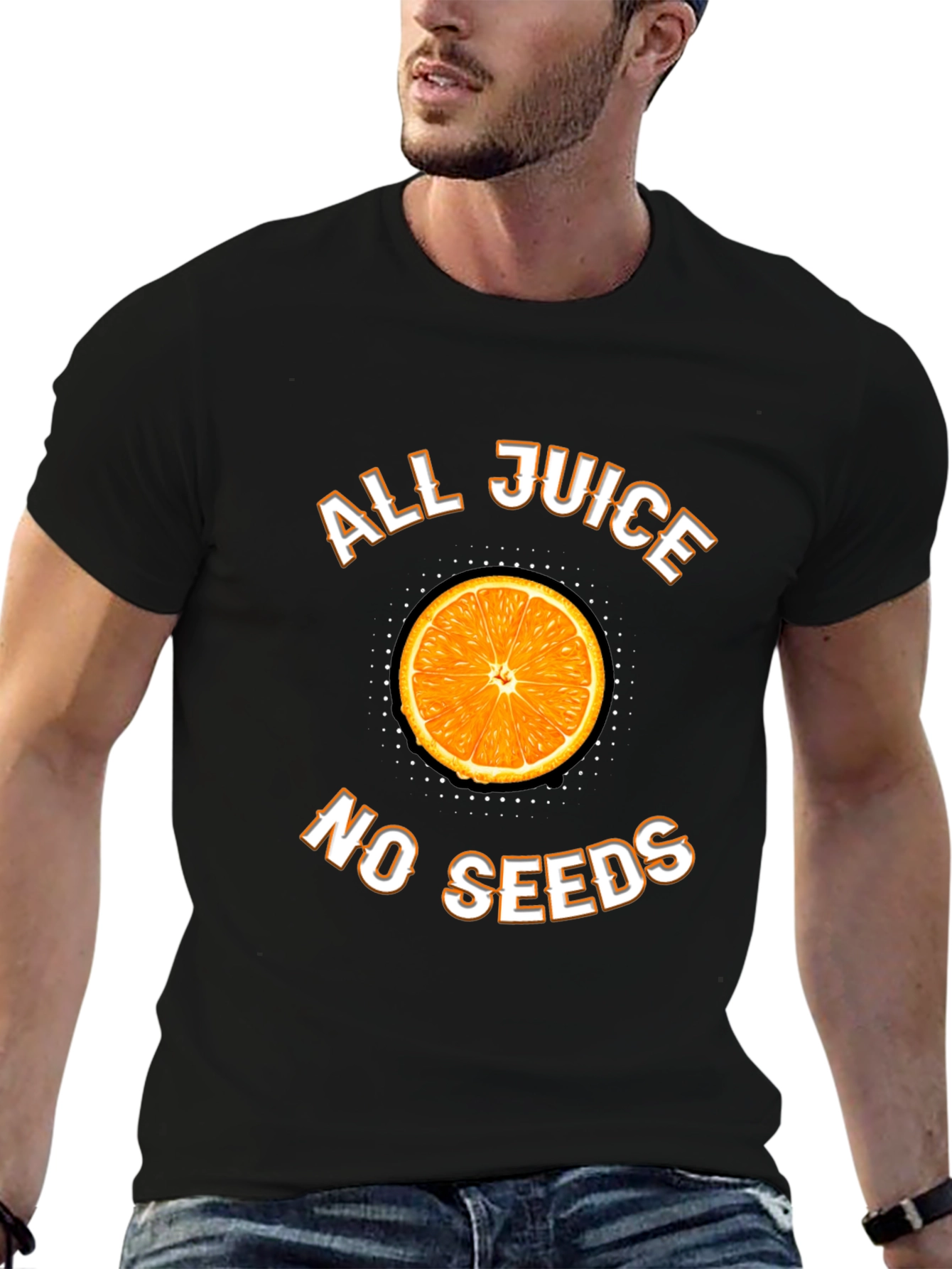 Black All Juice No Seeds T-Shirt view 6