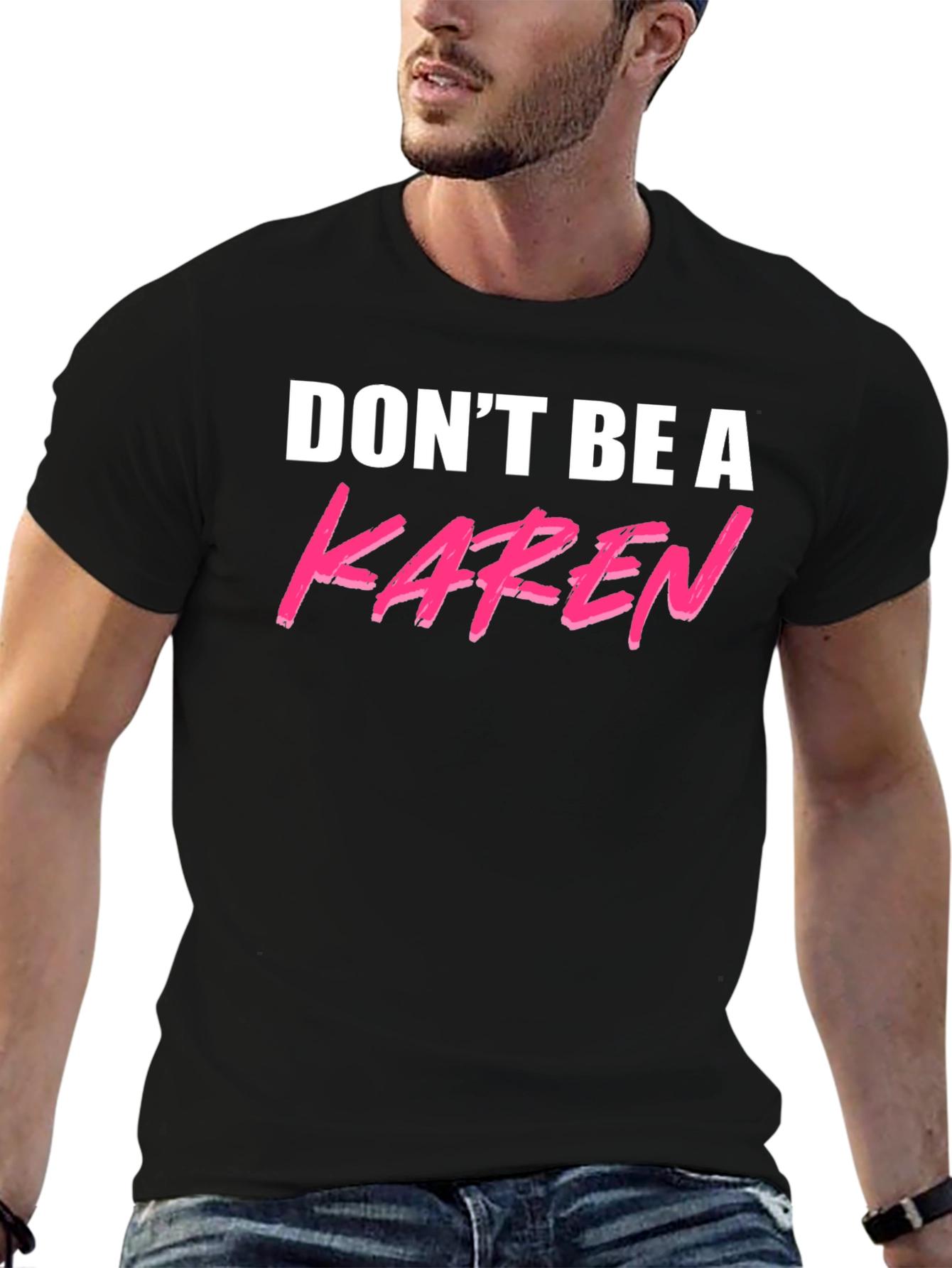 Black Don't Be A Karen Graphic Tee - Black view 6