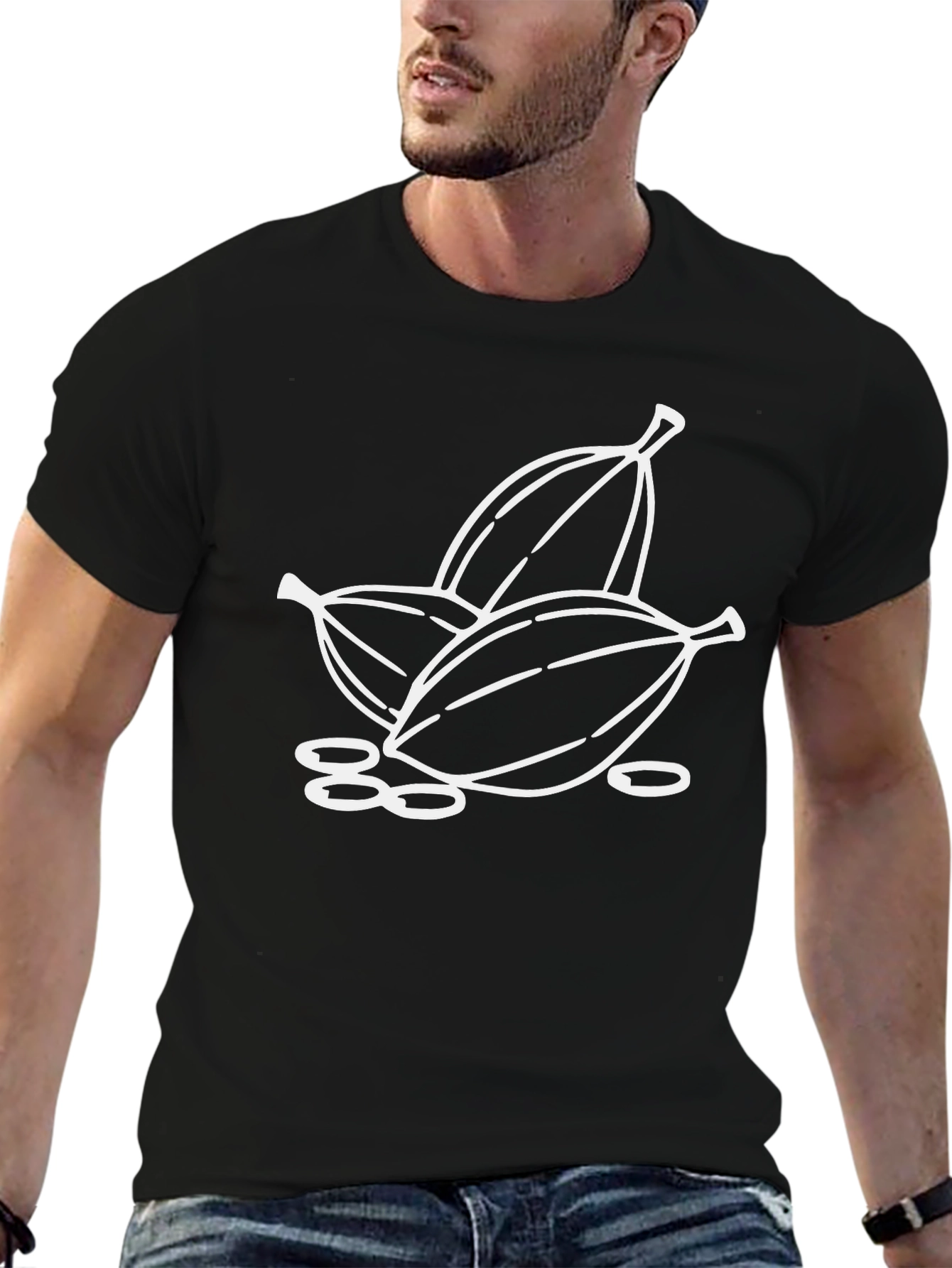 Black Banana T-Shirt - Unique Fruit Design Tee view 6