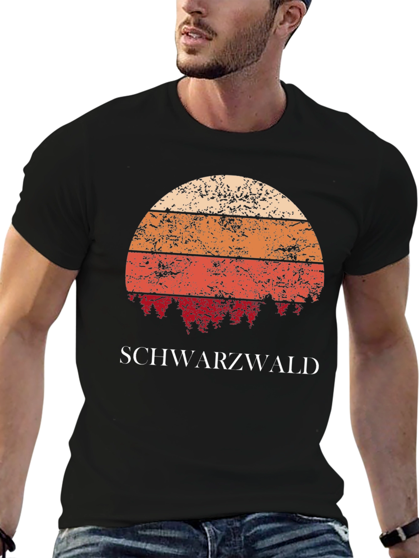 Schwarzwald Retro Sunset T-Shirt - 6