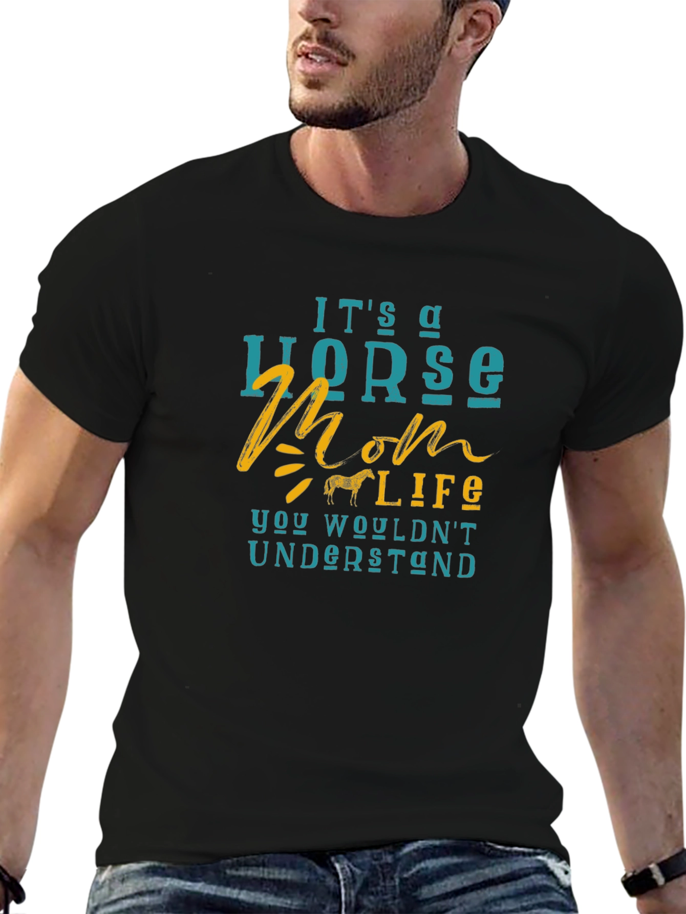 Black Horse Mom Life T-Shirt - You Wouldn't Understand! view 6