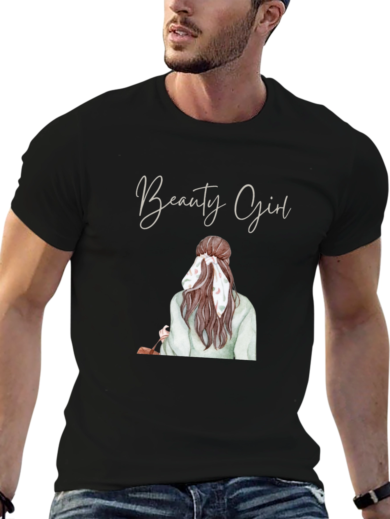 Black Beauty Girl Graphic Tee - Stylish & Trendy view 6