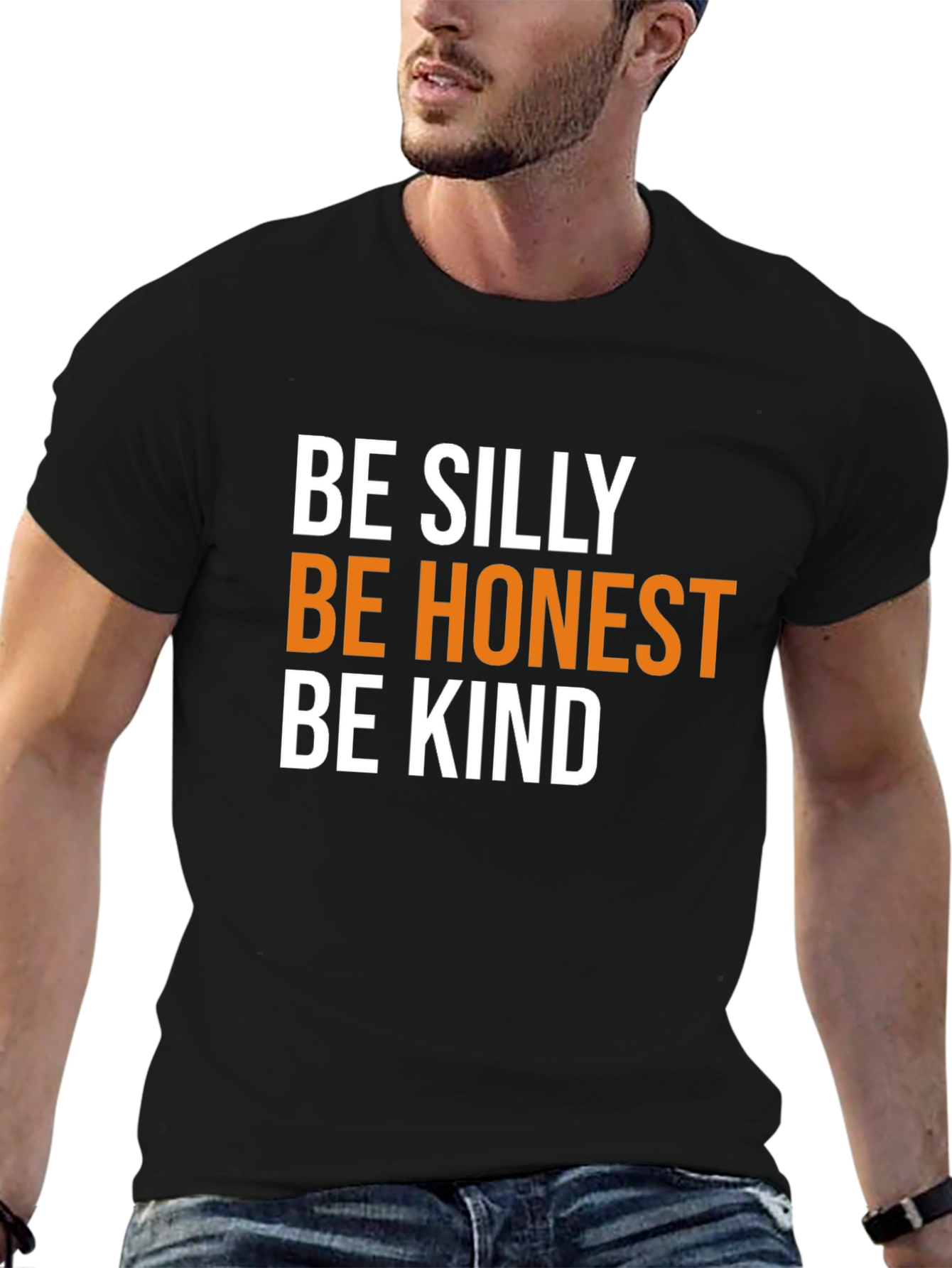 Black Be Silly, Honest, Kind Black Tee view 6