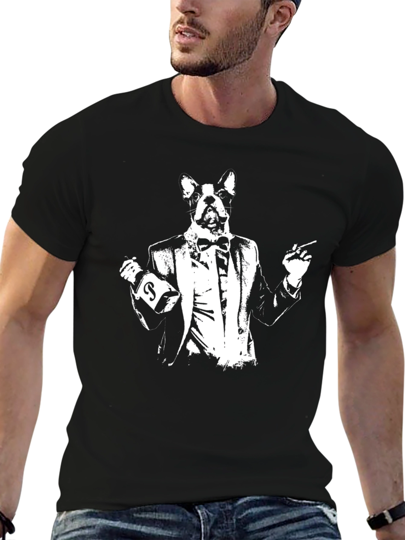 Black Dogfather Graphic Tee view 6