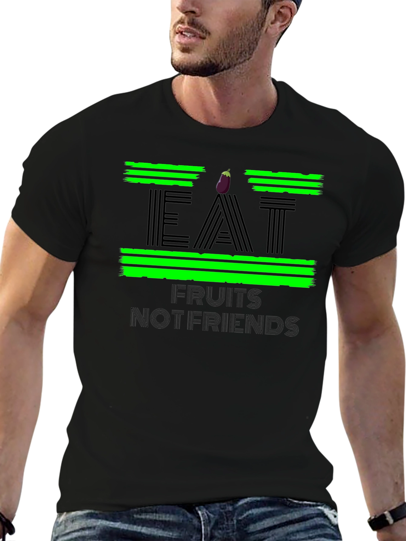 Eat Fruits Not Friends Graphic Tee - 6