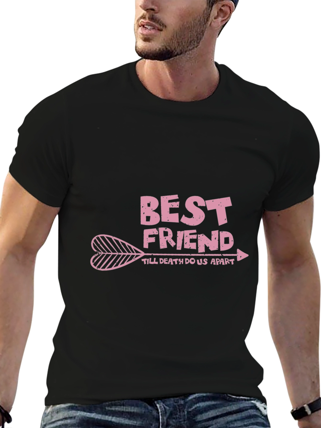 Black Best Friend Arrow T-Shirt - Till Death Do Us Apart view 6