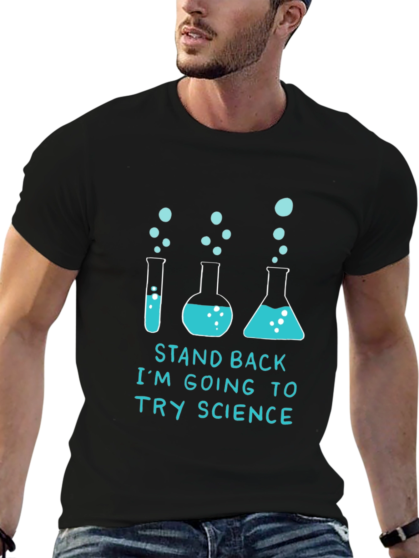 Black Science Experiment Graphic T-Shirt view 6