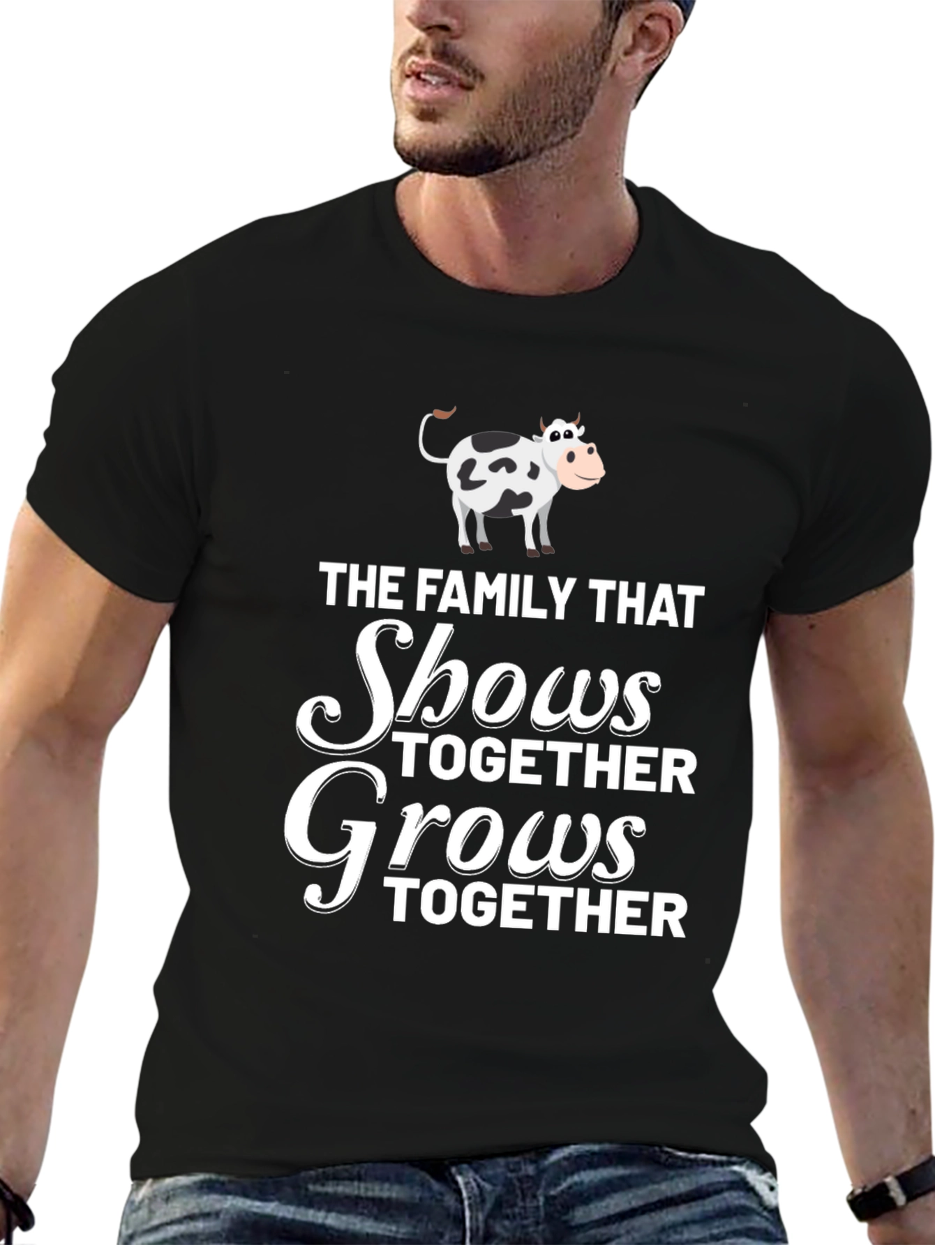 Black Family That Shows Together Grows Together T-Shirt view 6