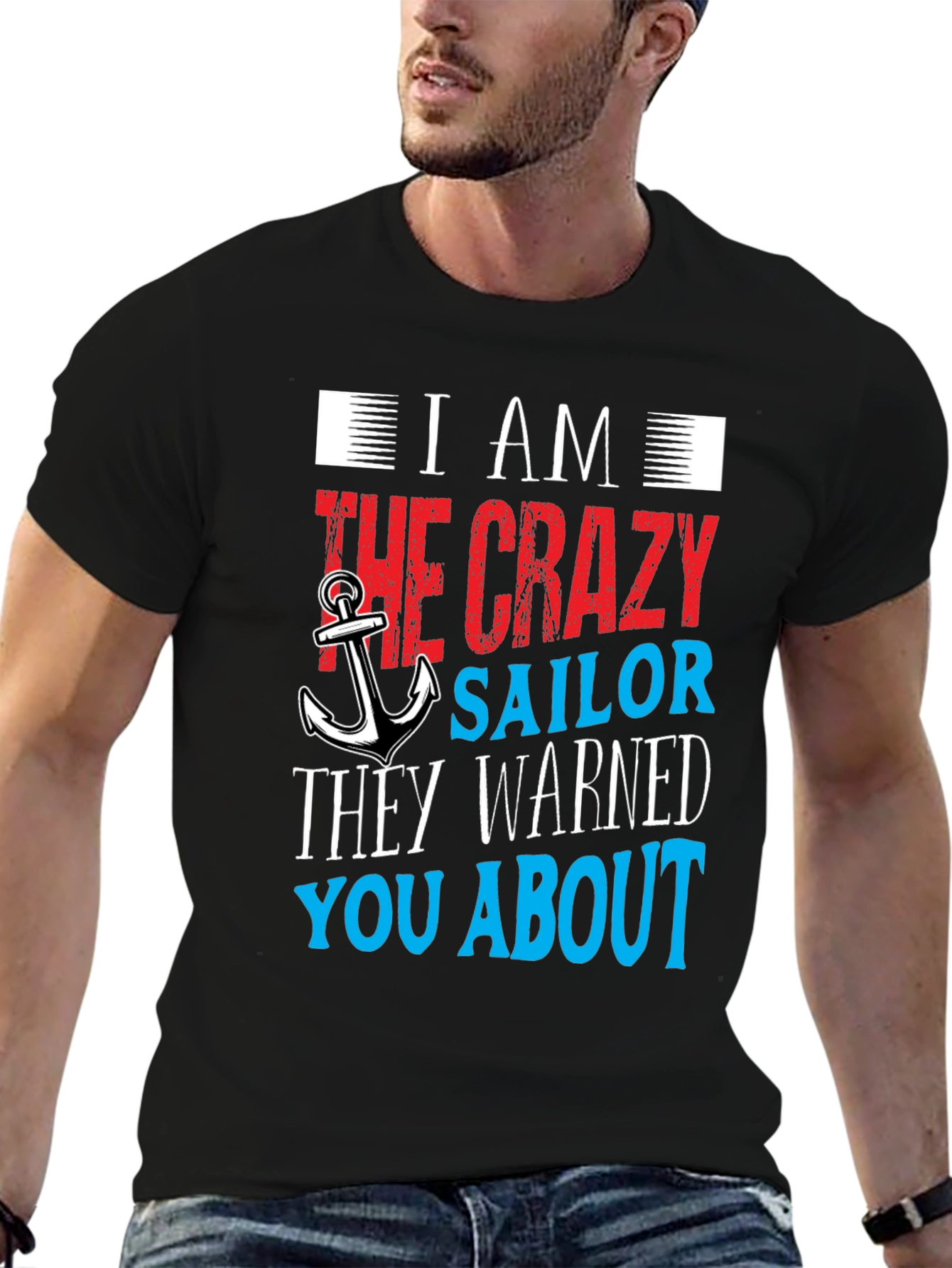 Black Crazy Sailor T-Shirt view 6