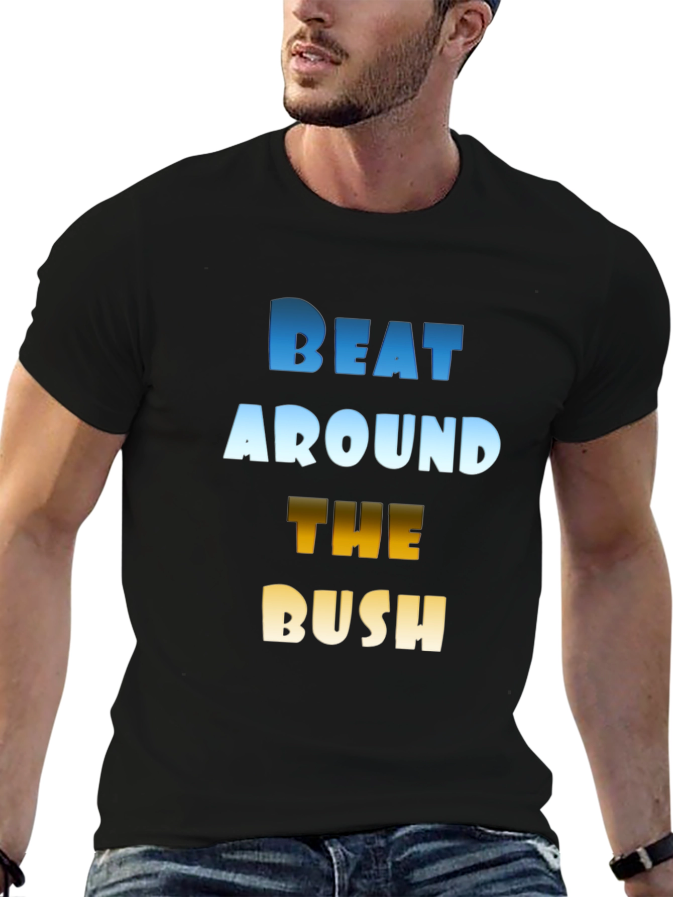Black Beat Around the Bush Graphic Tee view 6