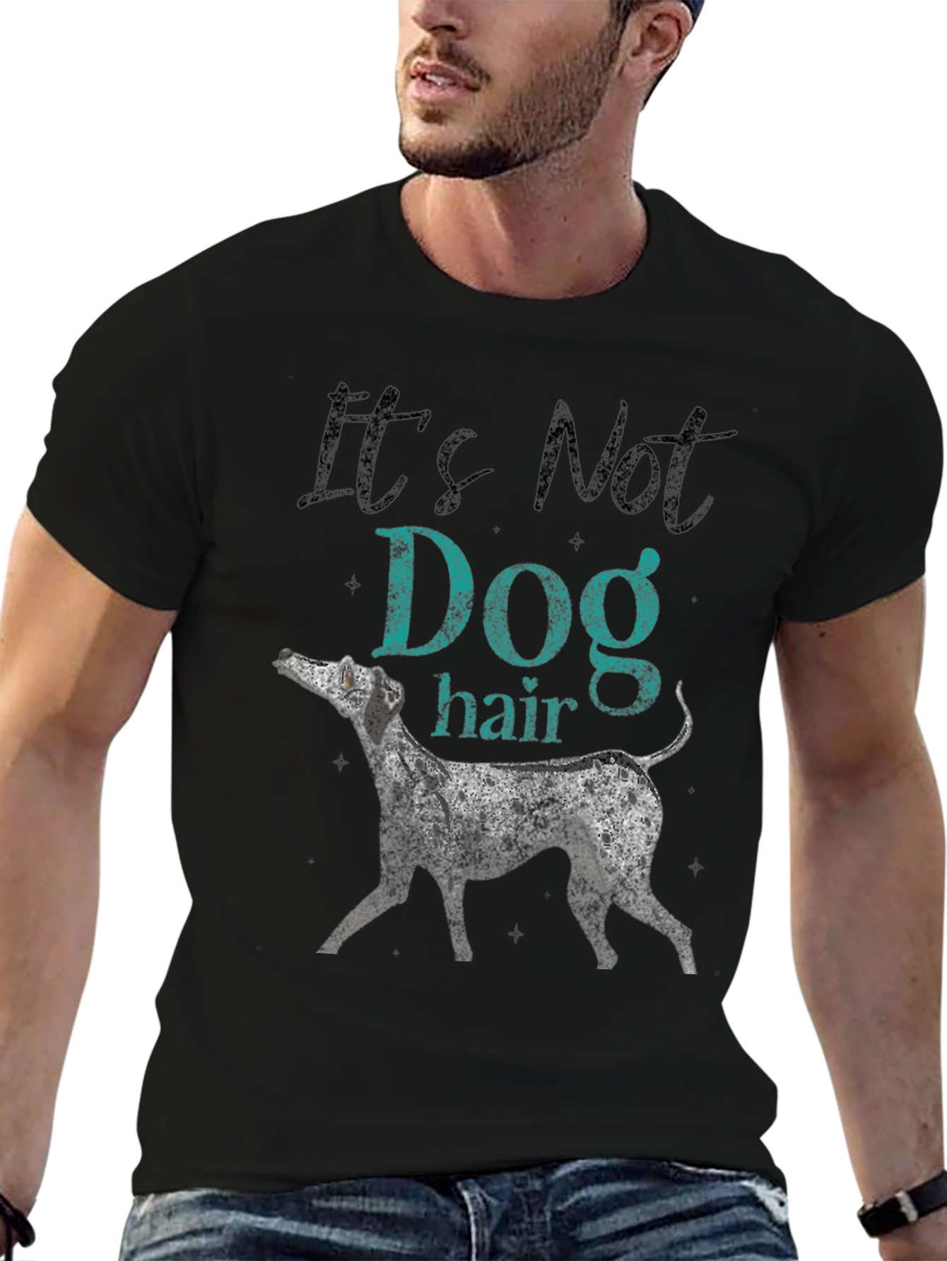 Black Dog Hair T-Shirt - Black view 6