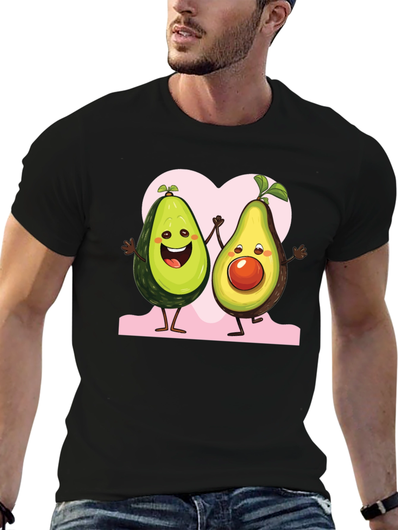 Black Avocado Love Graphic Tee - Cute & Trendy view 6